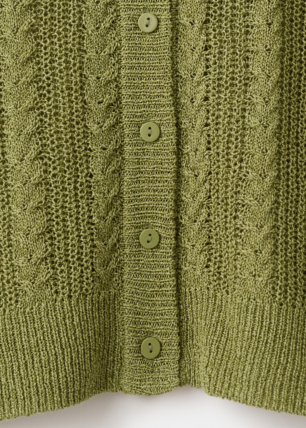 Knitted braided cardigan - image 4