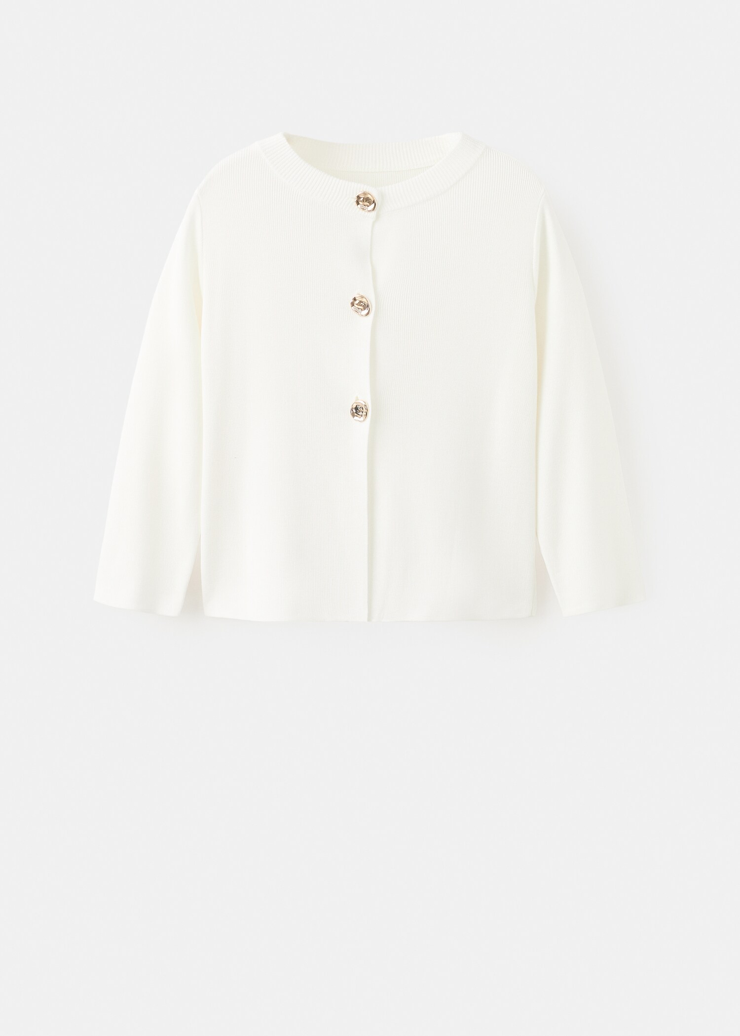 Knitted cardigan with jewel button - Article without model