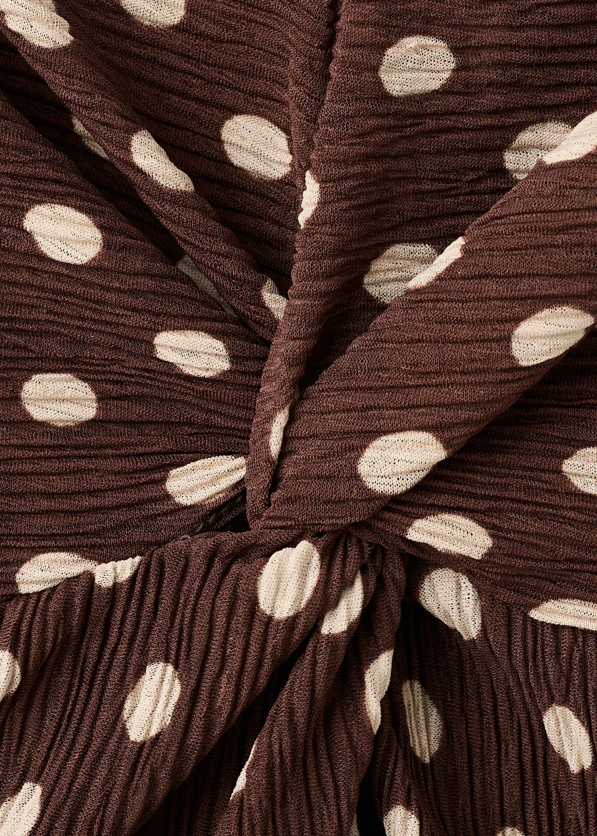 Printed midi-dress - Details of the article 0, Brown. Ref: 27055825-00.