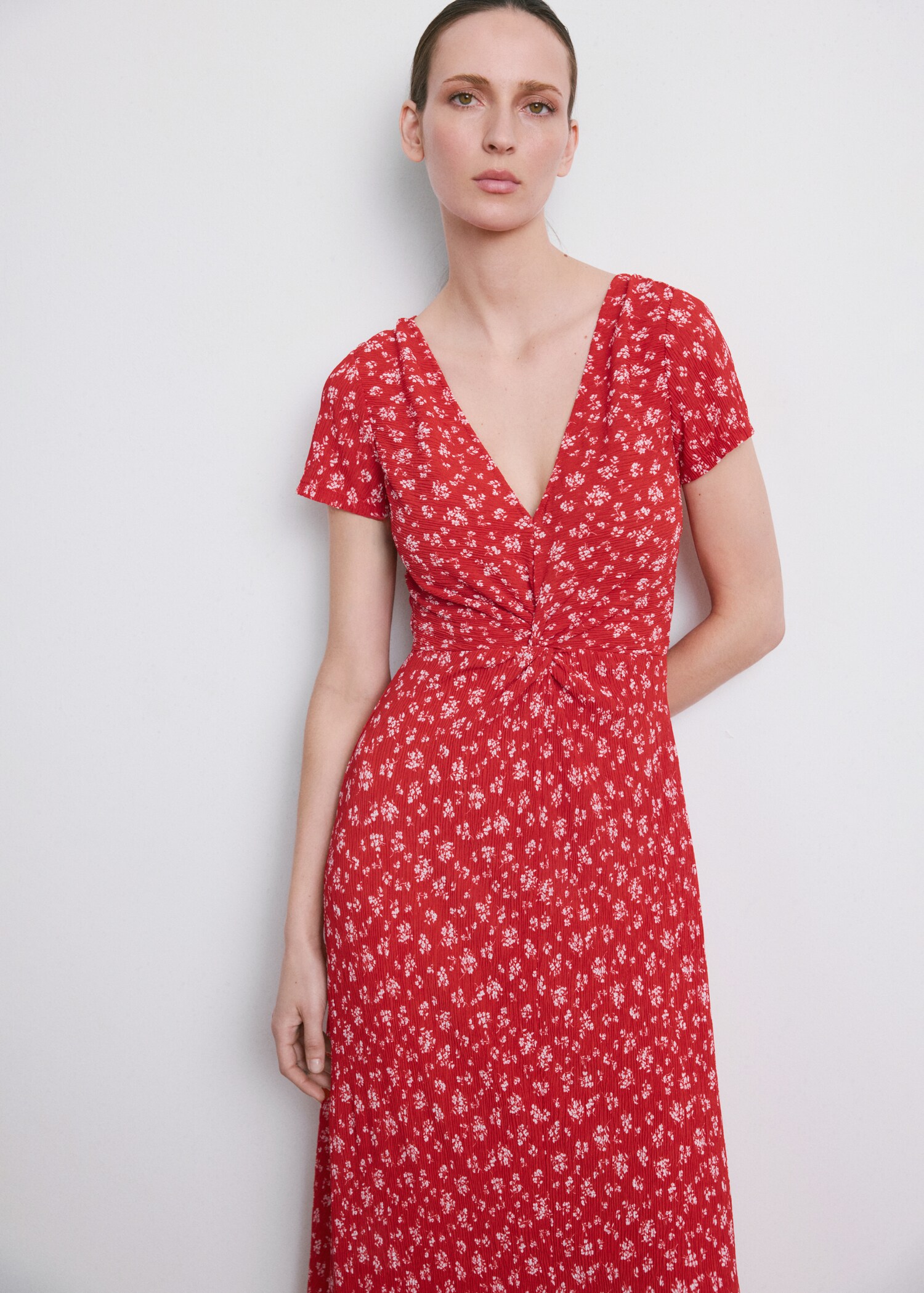 Printed midi-dress - Medium plane