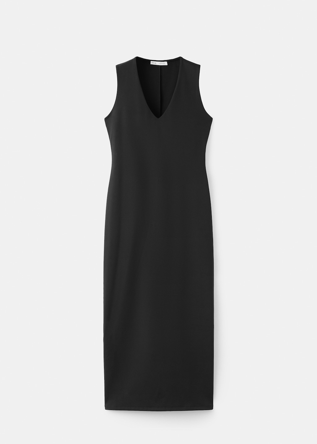 Fitted V-neck dress - image 5