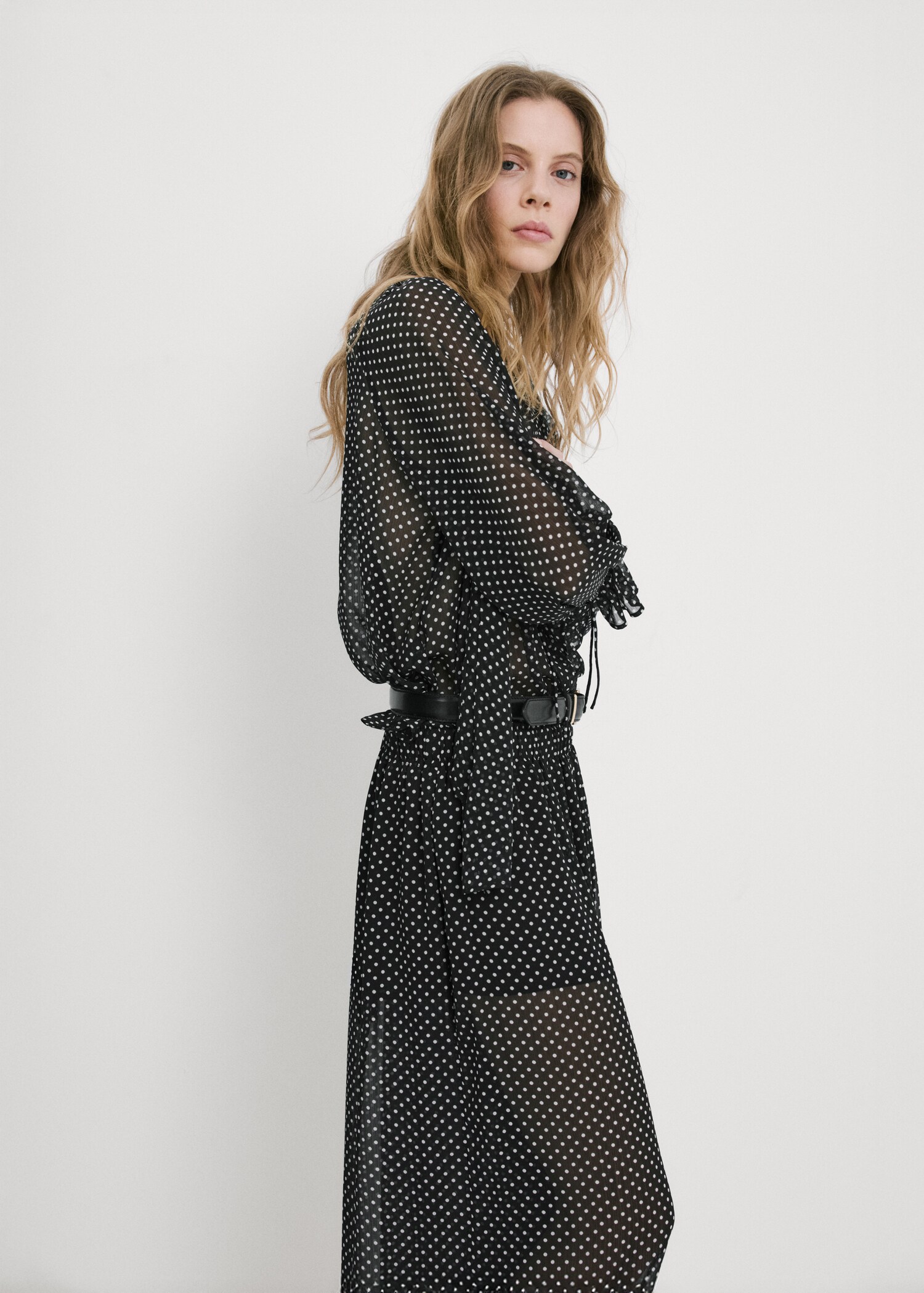 Polka dot balloon pants - Details of the article 2