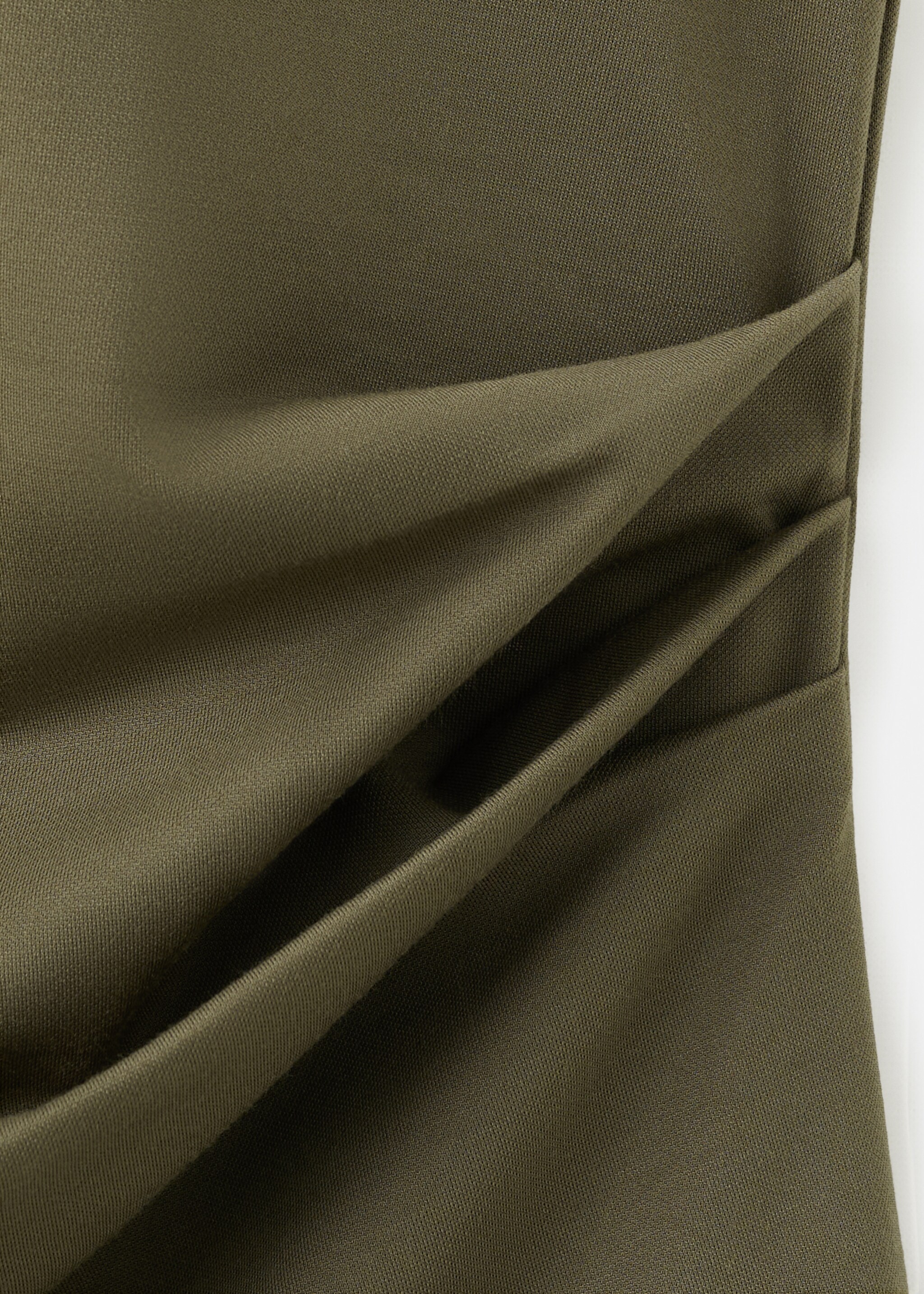 Ruched maternity T-shirt - Details of the article 0, Khaki. Ref: 27055837-00.