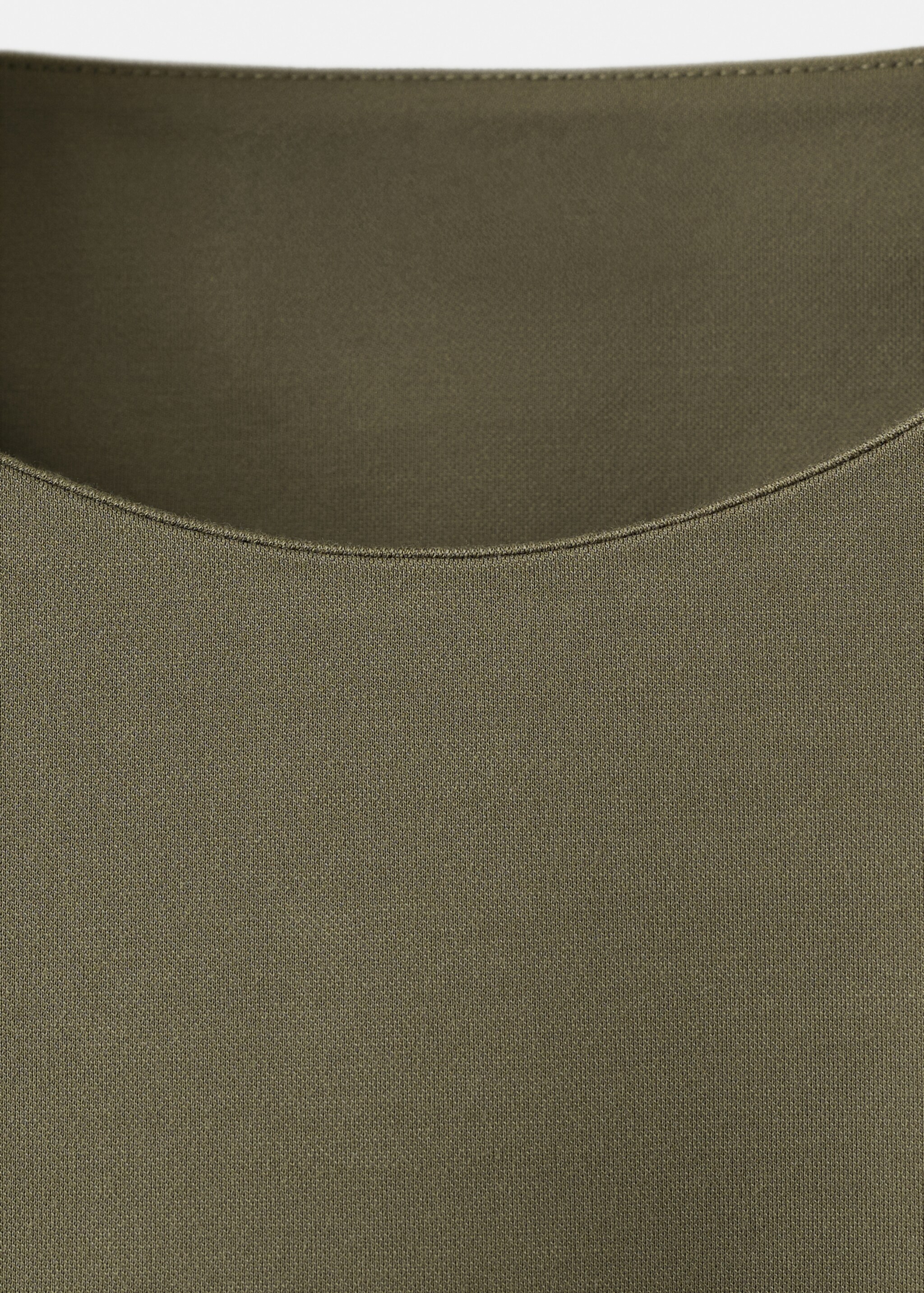 Ruched maternity T-shirt - Details of the article 8, Khaki. Ref: 27055837-00.
