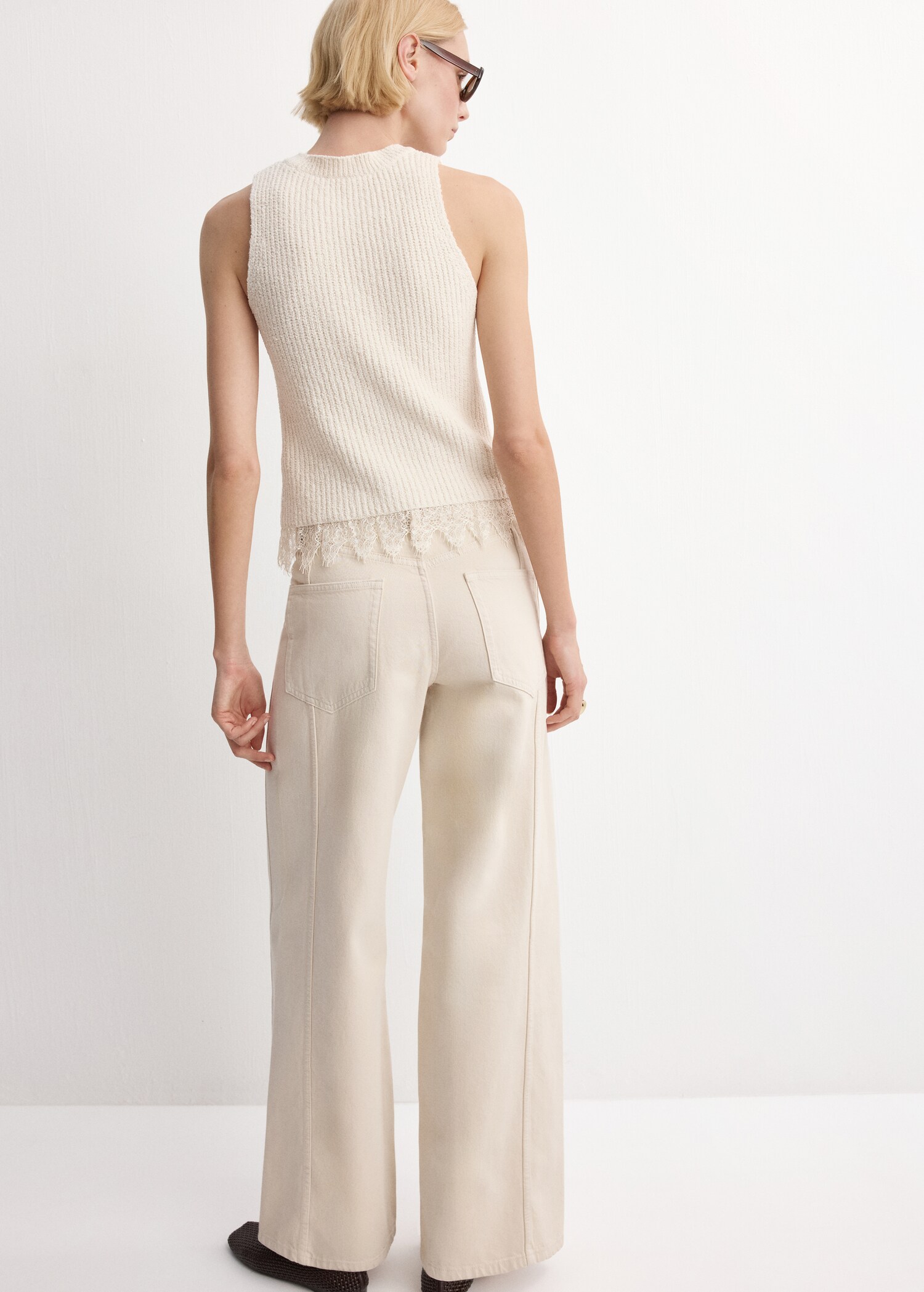 Top punto ribete encaje - Reverso del artículo