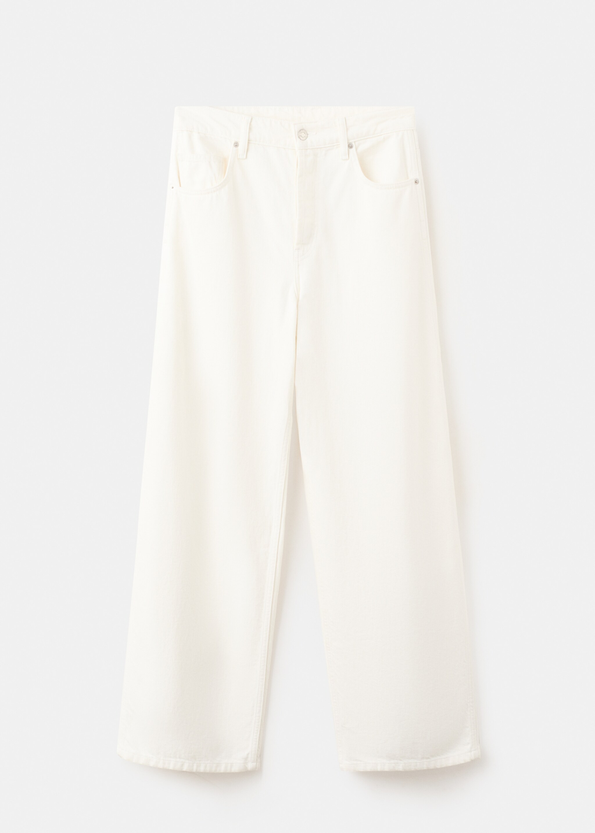 High-rise balloon jeans - Article without model, White. Ref: 27055841-00.