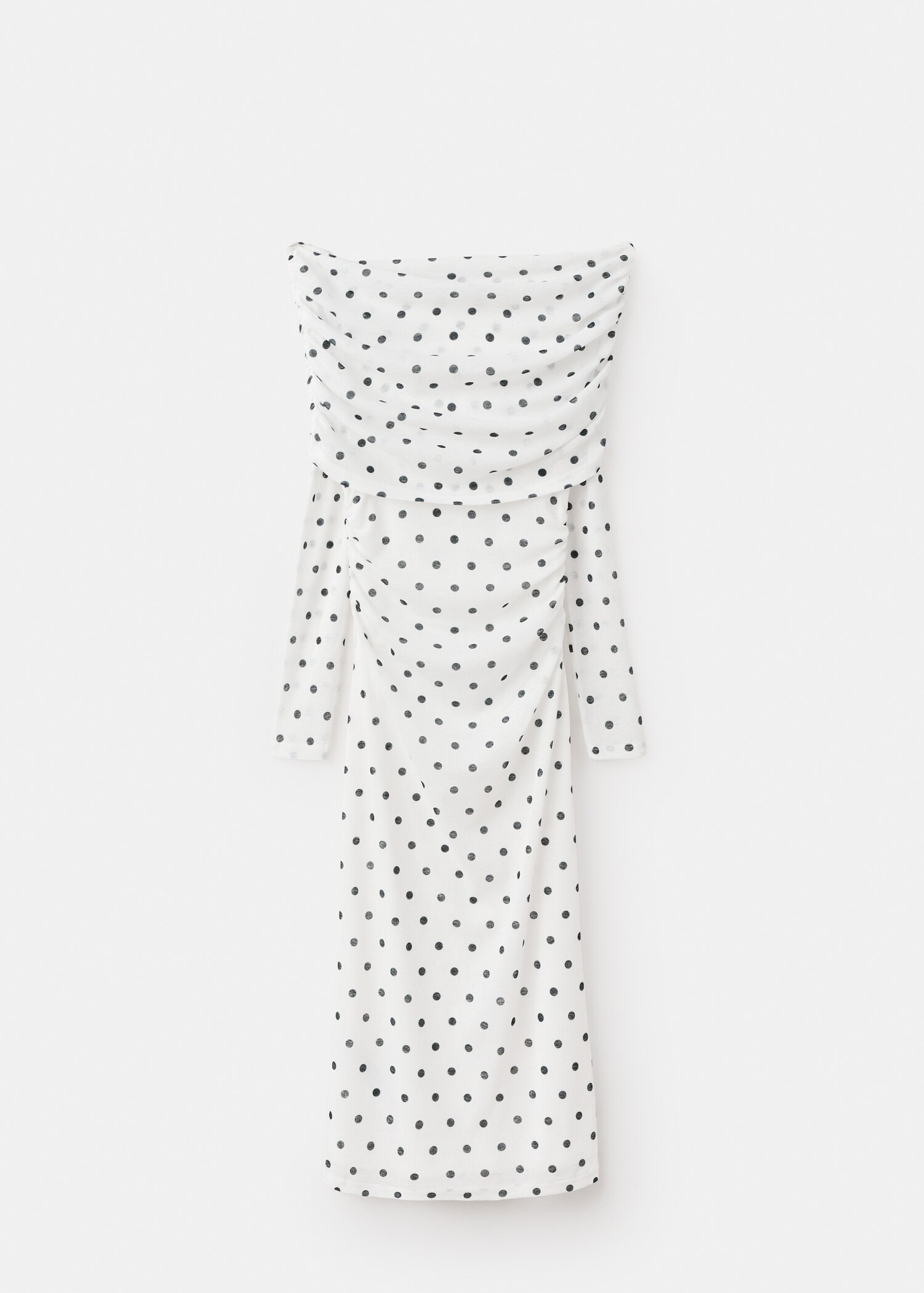 Polka dot bandeau dress - Article without model