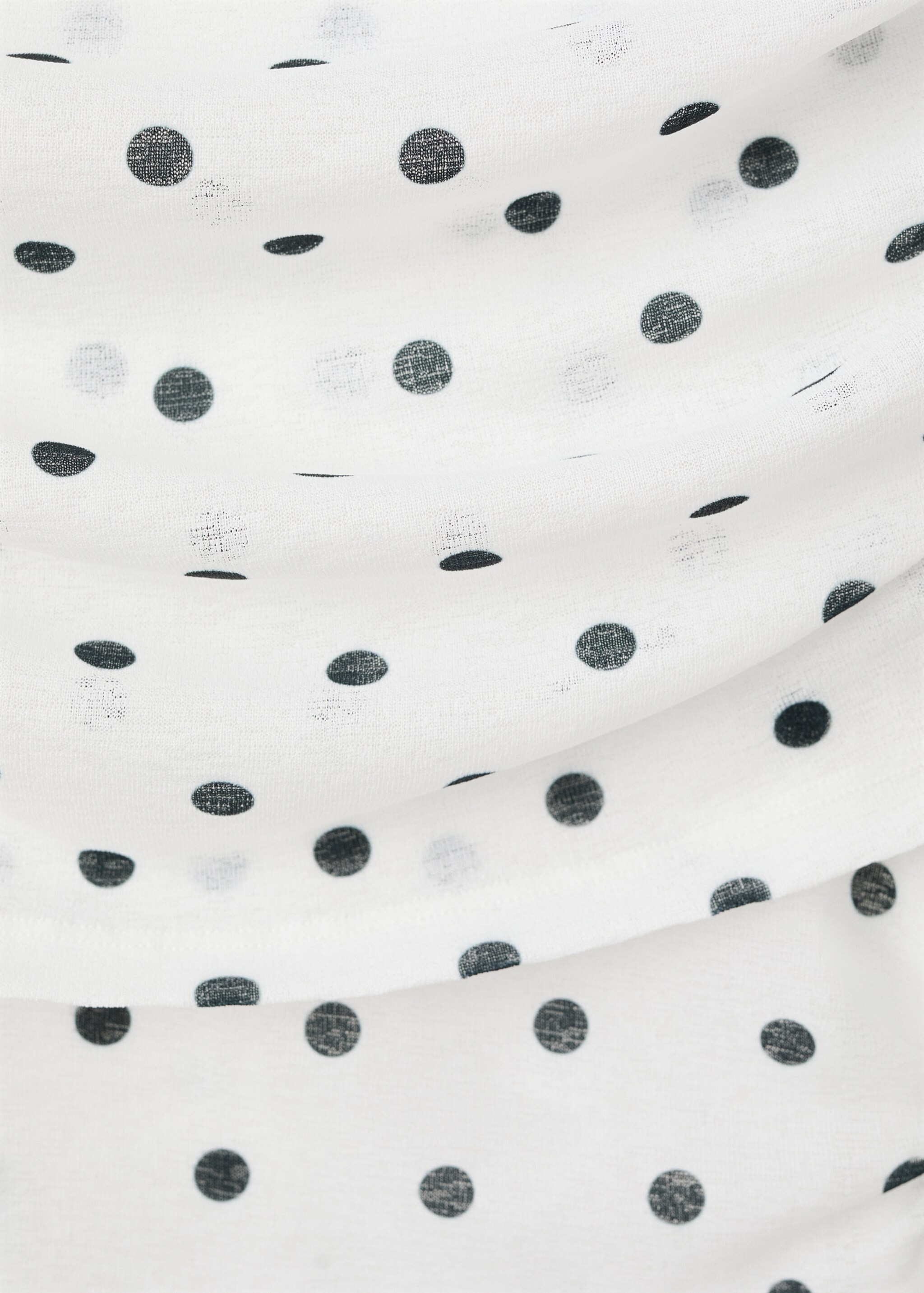 Polka dot bandeau dress - Details of the article 8, White. Ref: 27055842-00.