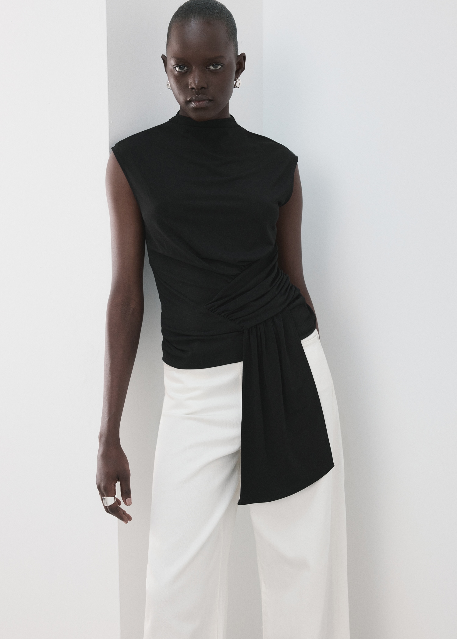 Ruched detail top - Medium plane