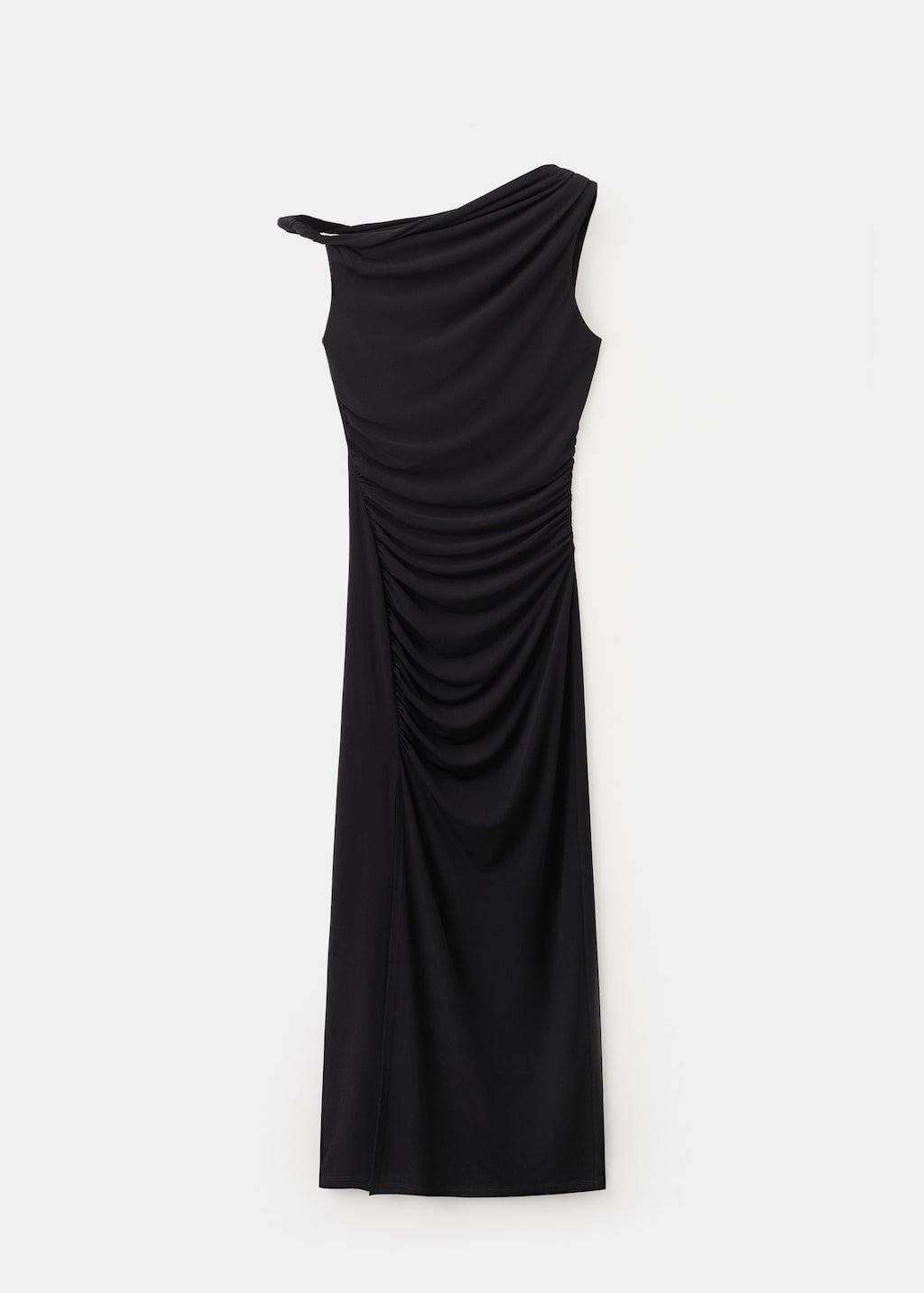 Asymmetrical dress with side slit - image 2
