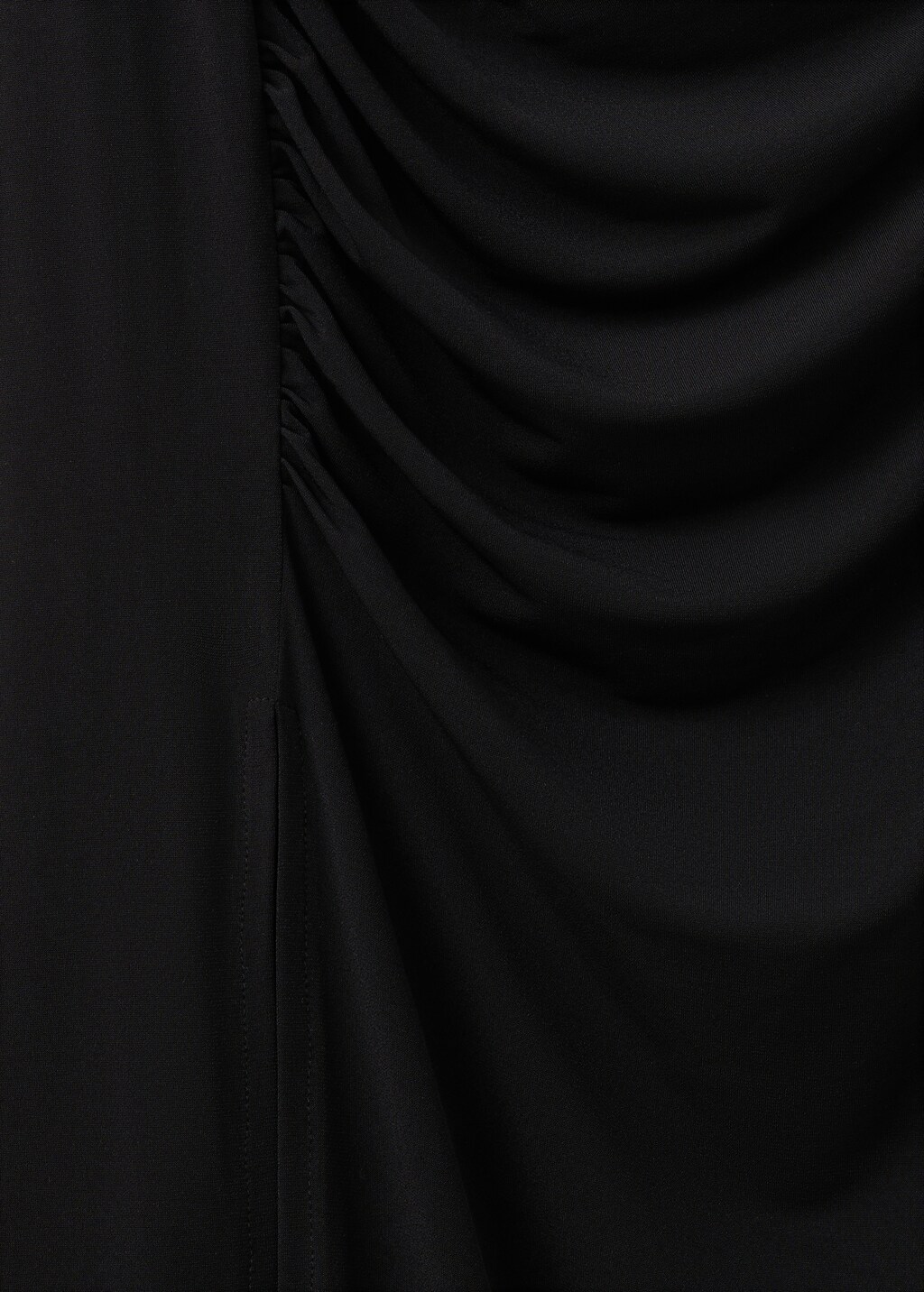 Asymmetrical dress with side slit - image 5