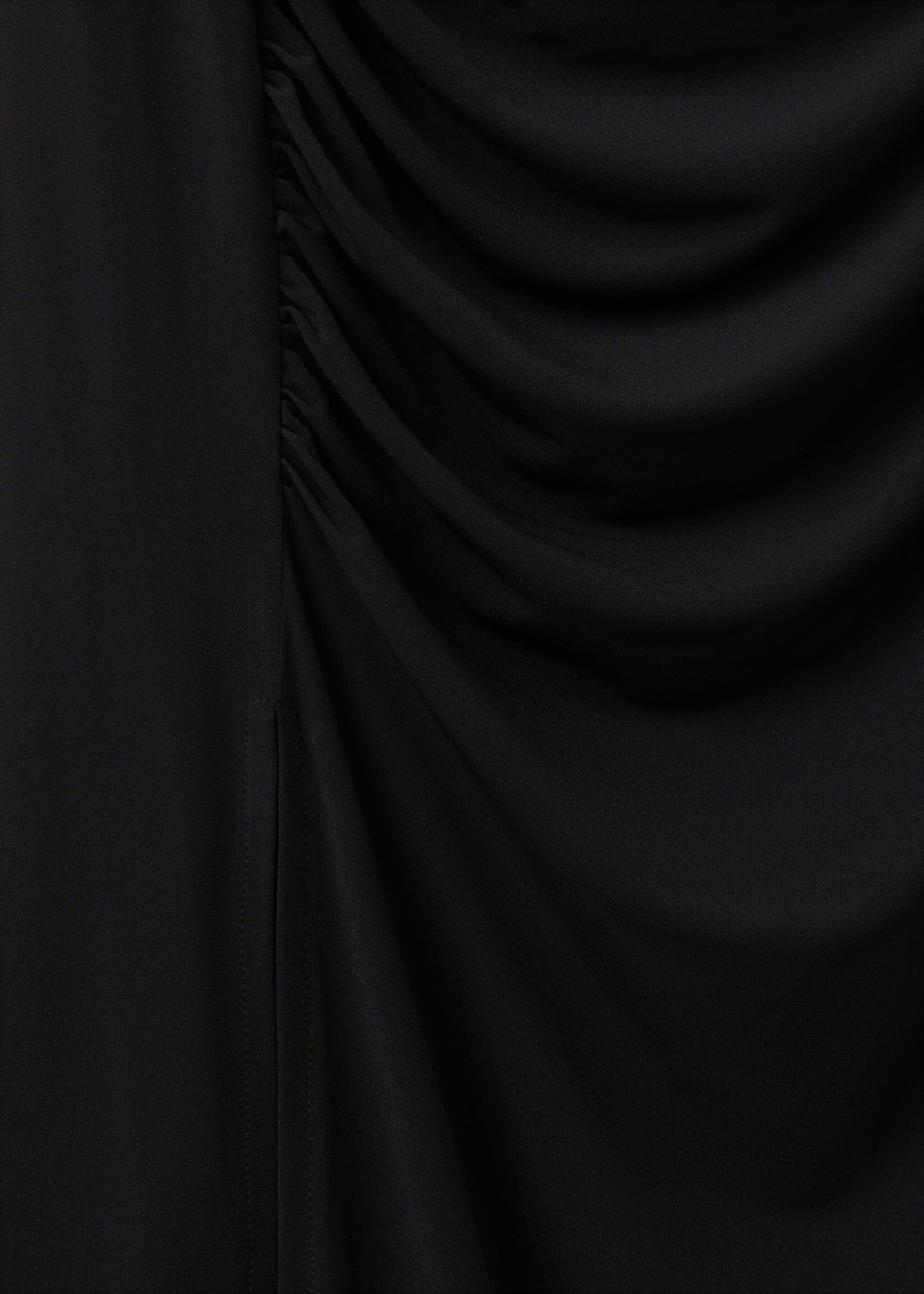 Vestido asimétrico abertura lateral - Detalle del artículo 0, Negro. Ref: 27055844-00.