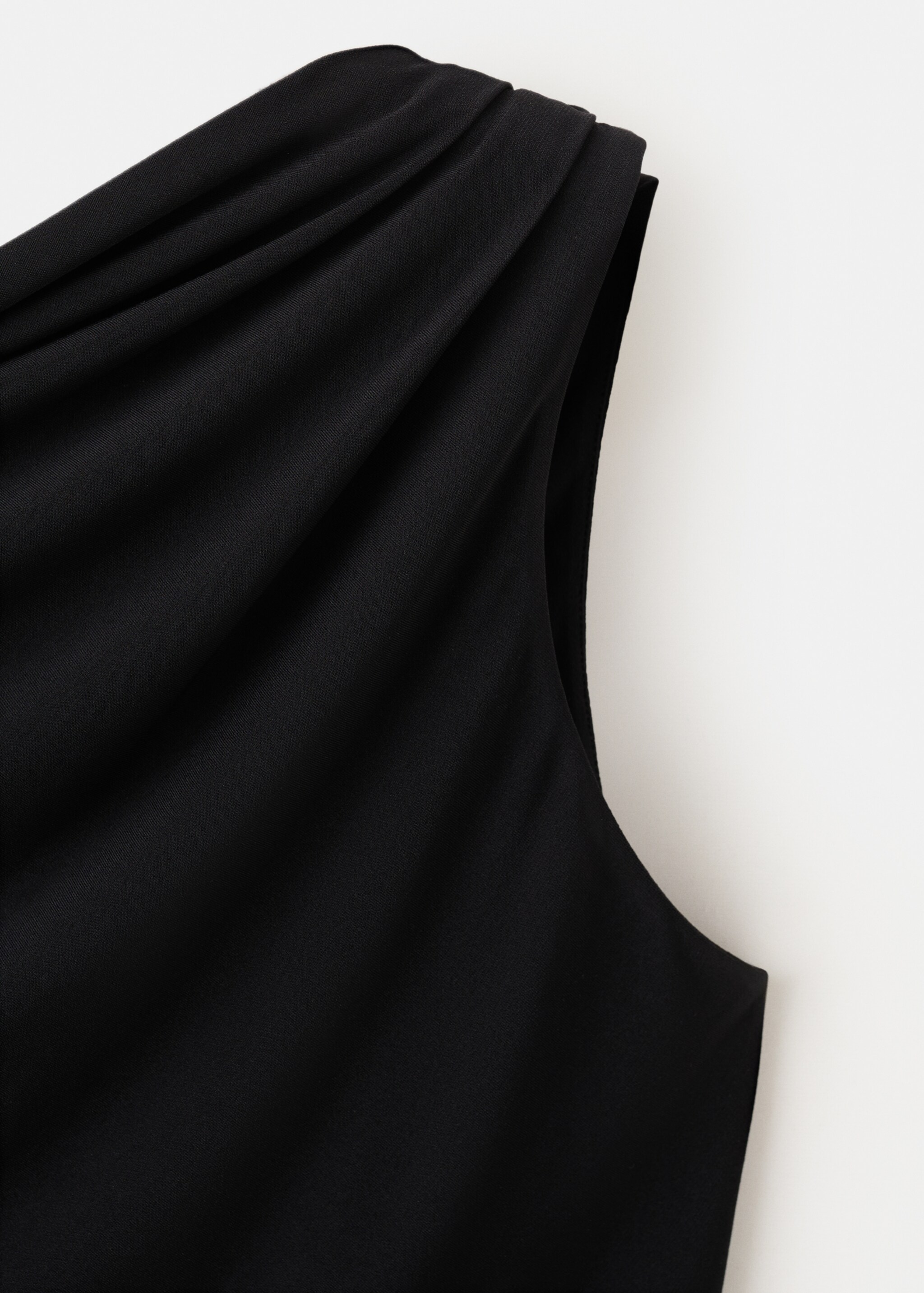 Vestido asimétrico abertura lateral - Detalle del artículo 8, Negro. Ref: 27055844-00.