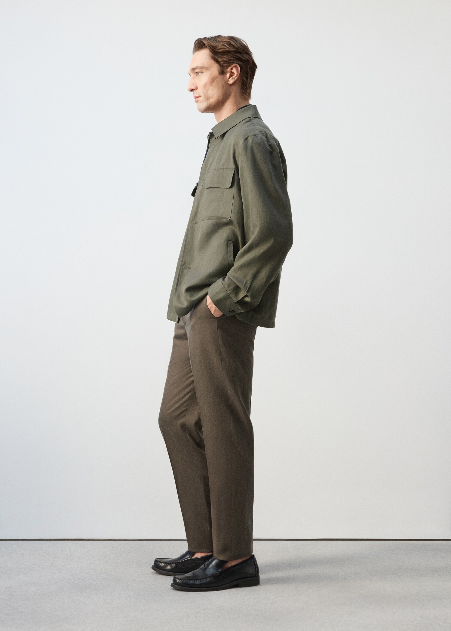 Gathered back lyocell jacket - Details of the article 2