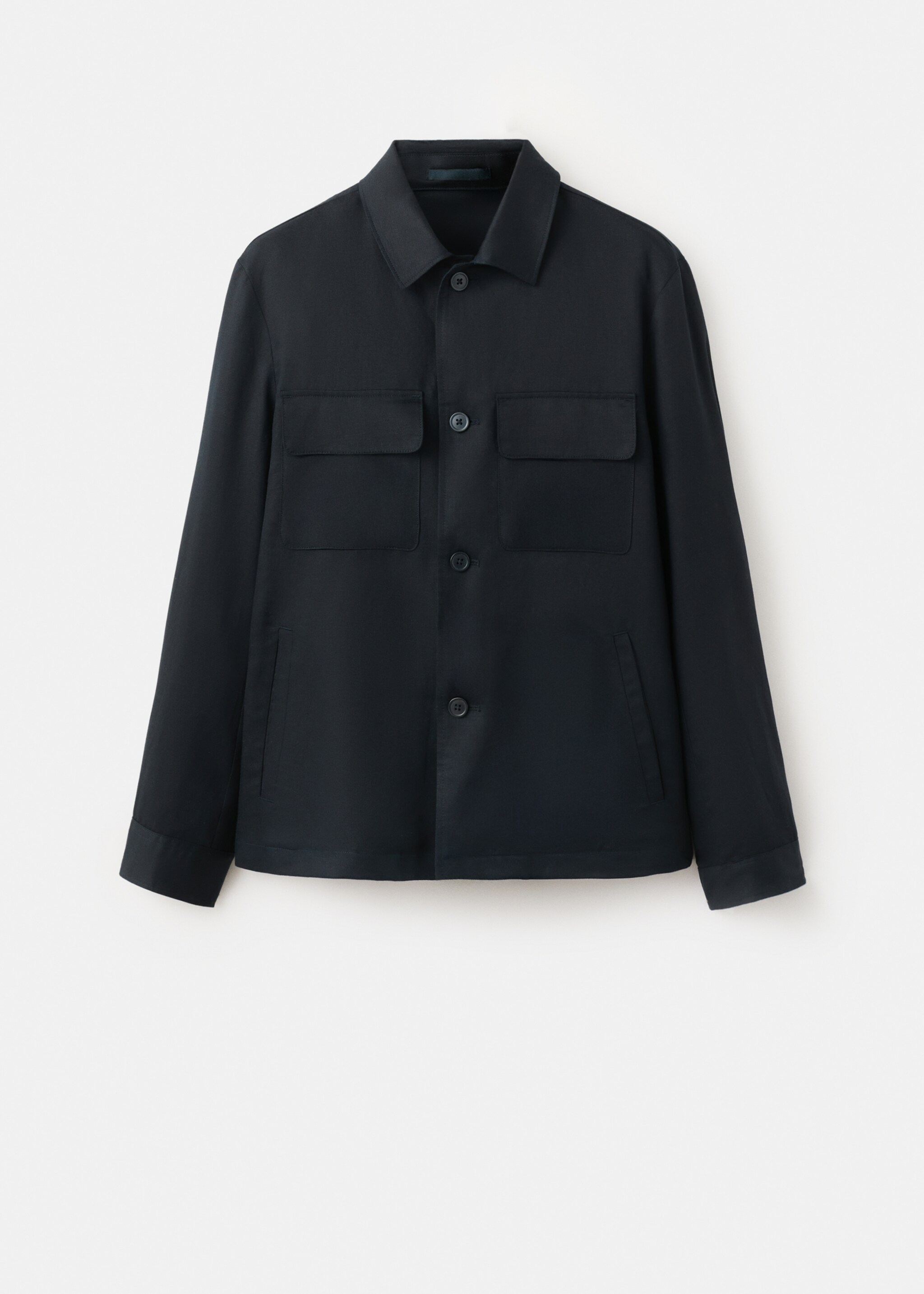 Chaqueta lyocell fruncido espalda - Artículo sin modelo, Azul marino. Ref: 27055929-00.