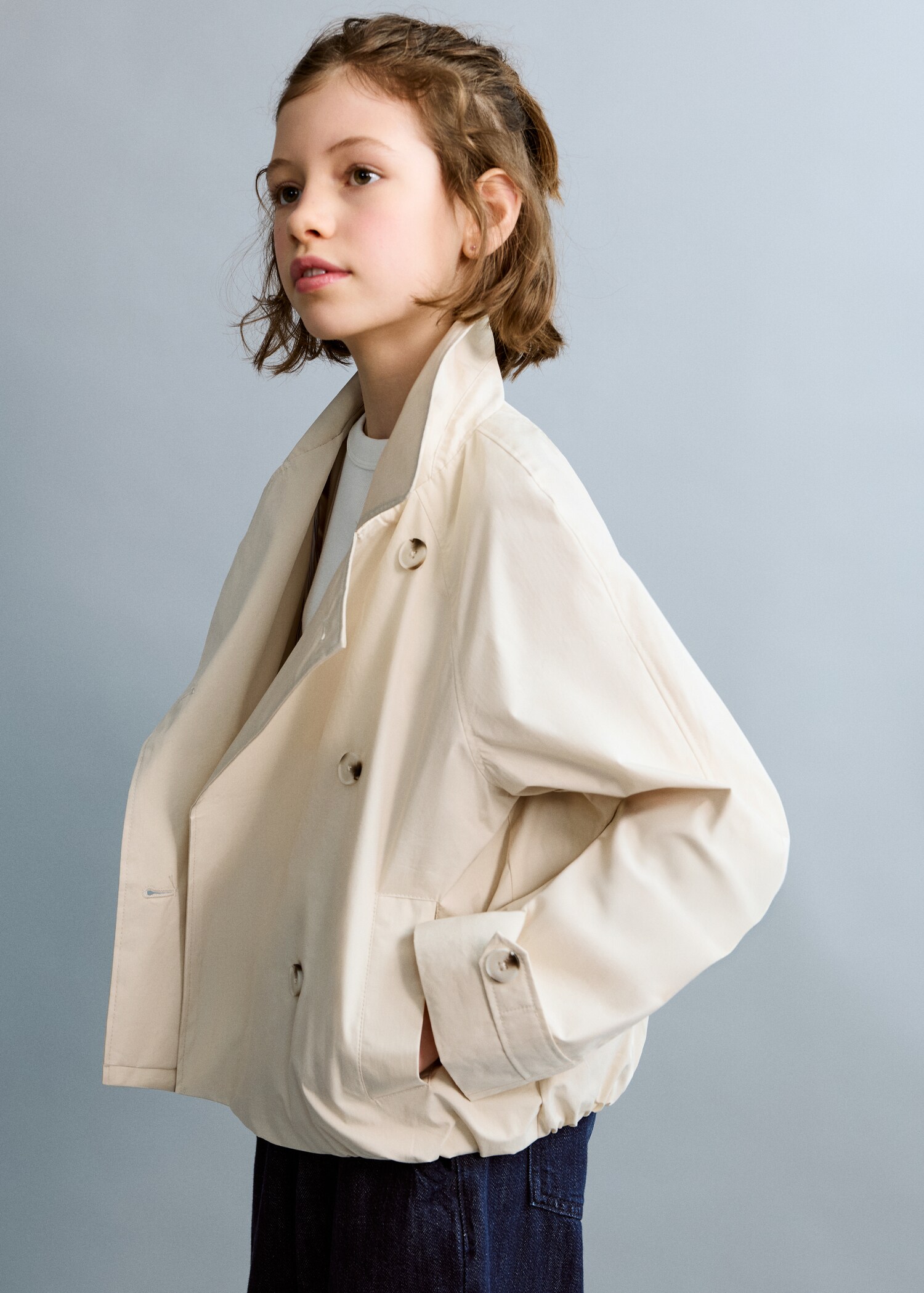 Trench doble botonadura - Plano medio