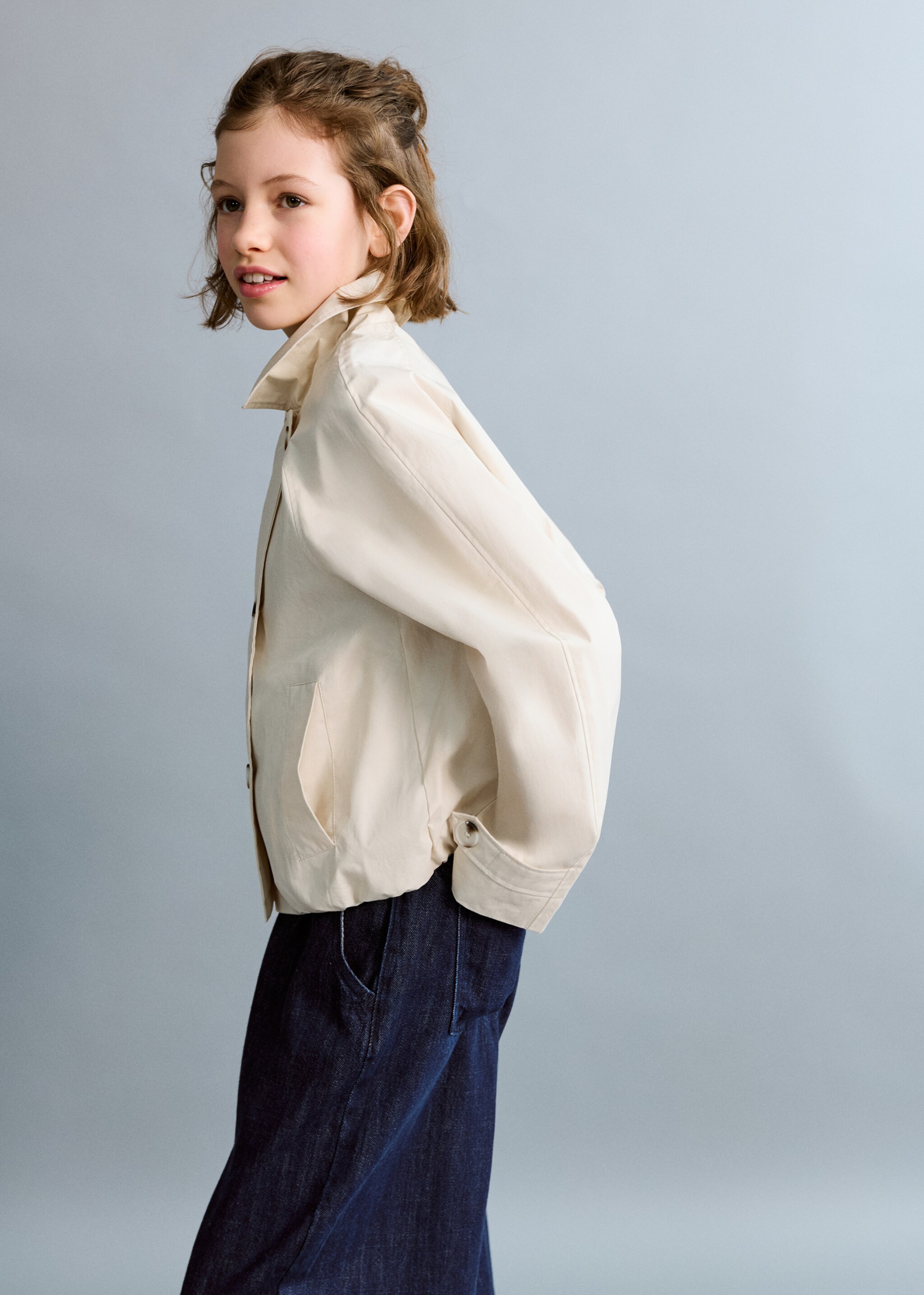 Trench doble botonadura - Detalle del artículo 1, Crudo. Ref: 27055930-00.