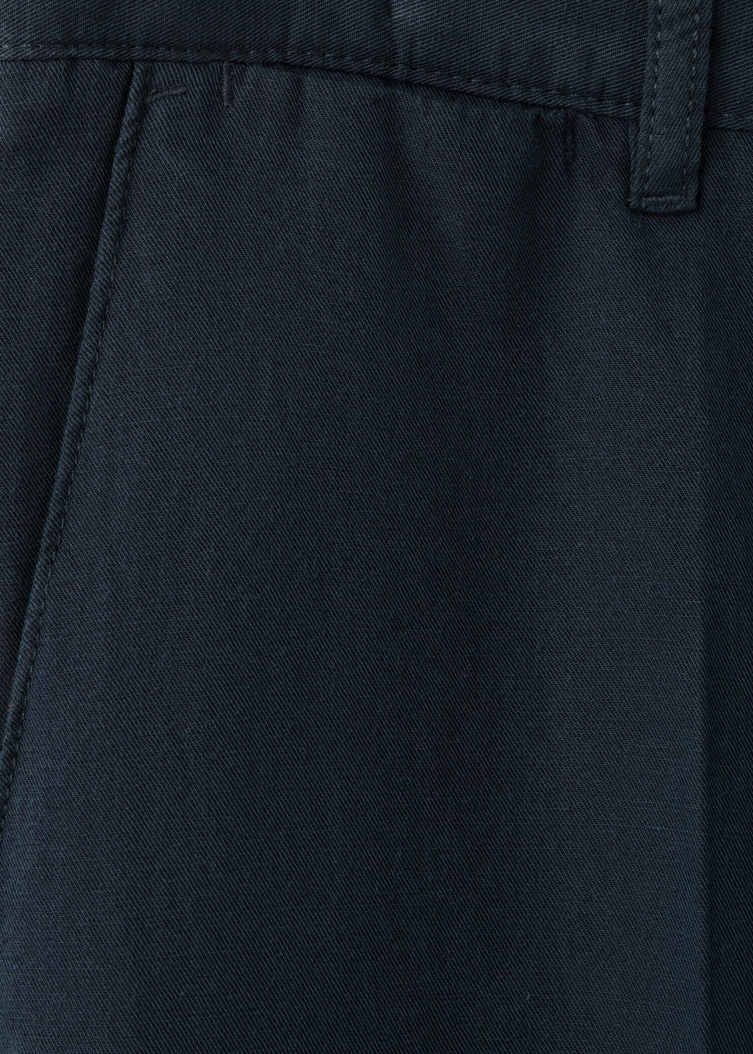 Slim-fit cotton linen trousers - Details of the article 0