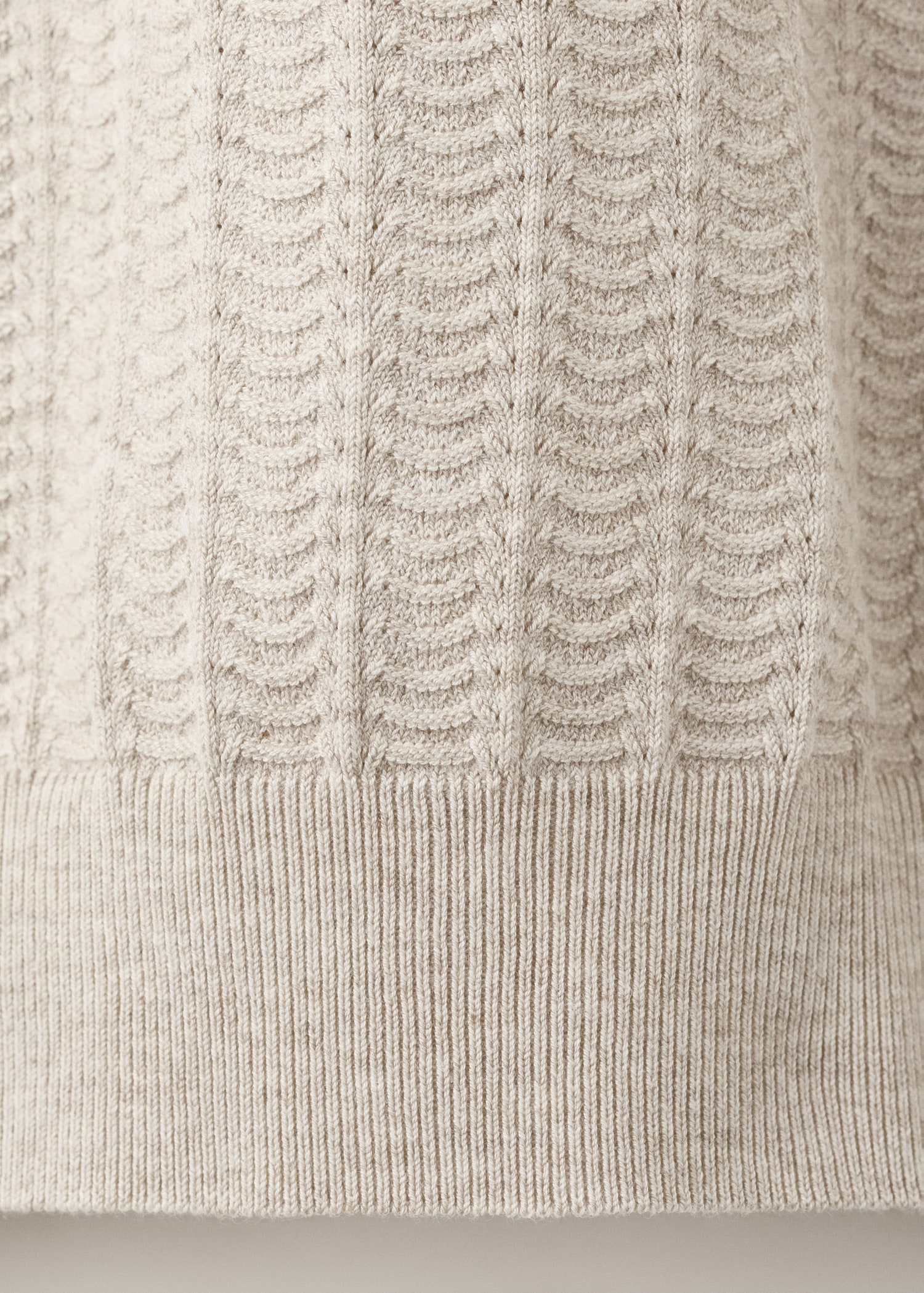 Πόλο λεπτή πλέξη ανάγλυφο - Λεπτομέρεια του προϊόντος 0