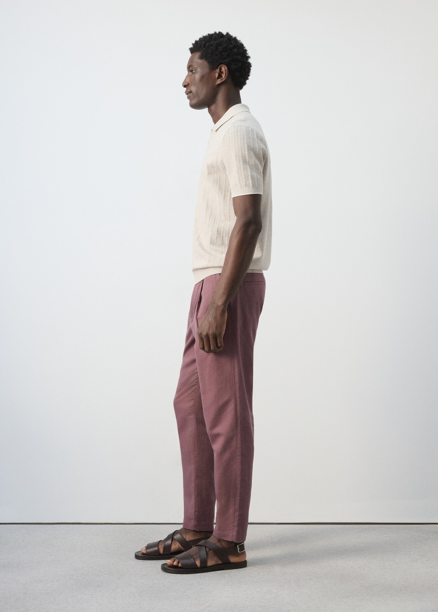 Πόλο λεπτή πλέξη ανάγλυφο - Λεπτομέρεια του προϊόντος 2