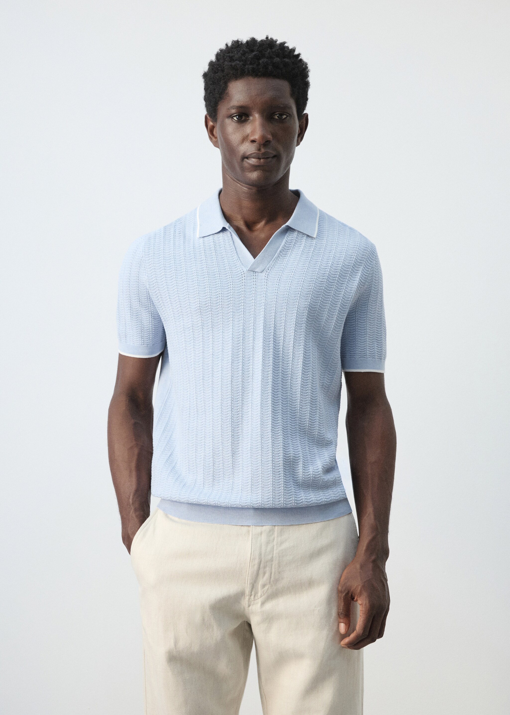 Polo punt fi estructura - Pla mig, Blau cel. Ref: 27055939-00.