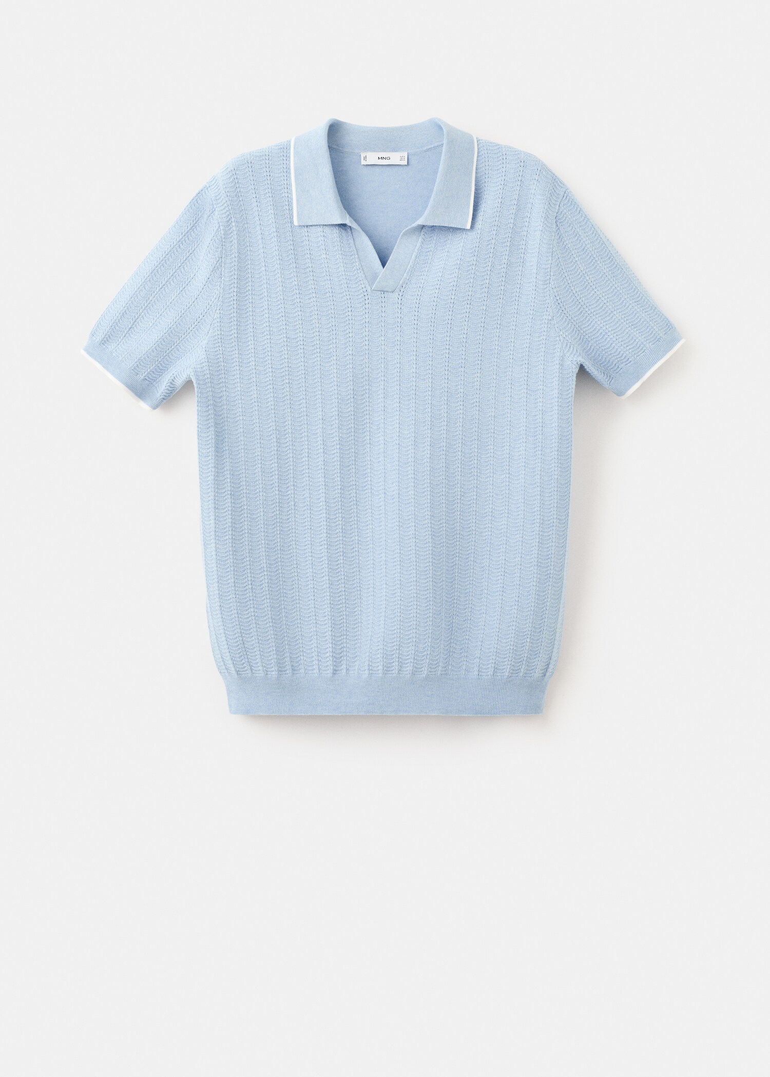 Πόλο λεπτή πλέξη ανάγλυφο - Προϊόν χωρίς μοντέλο