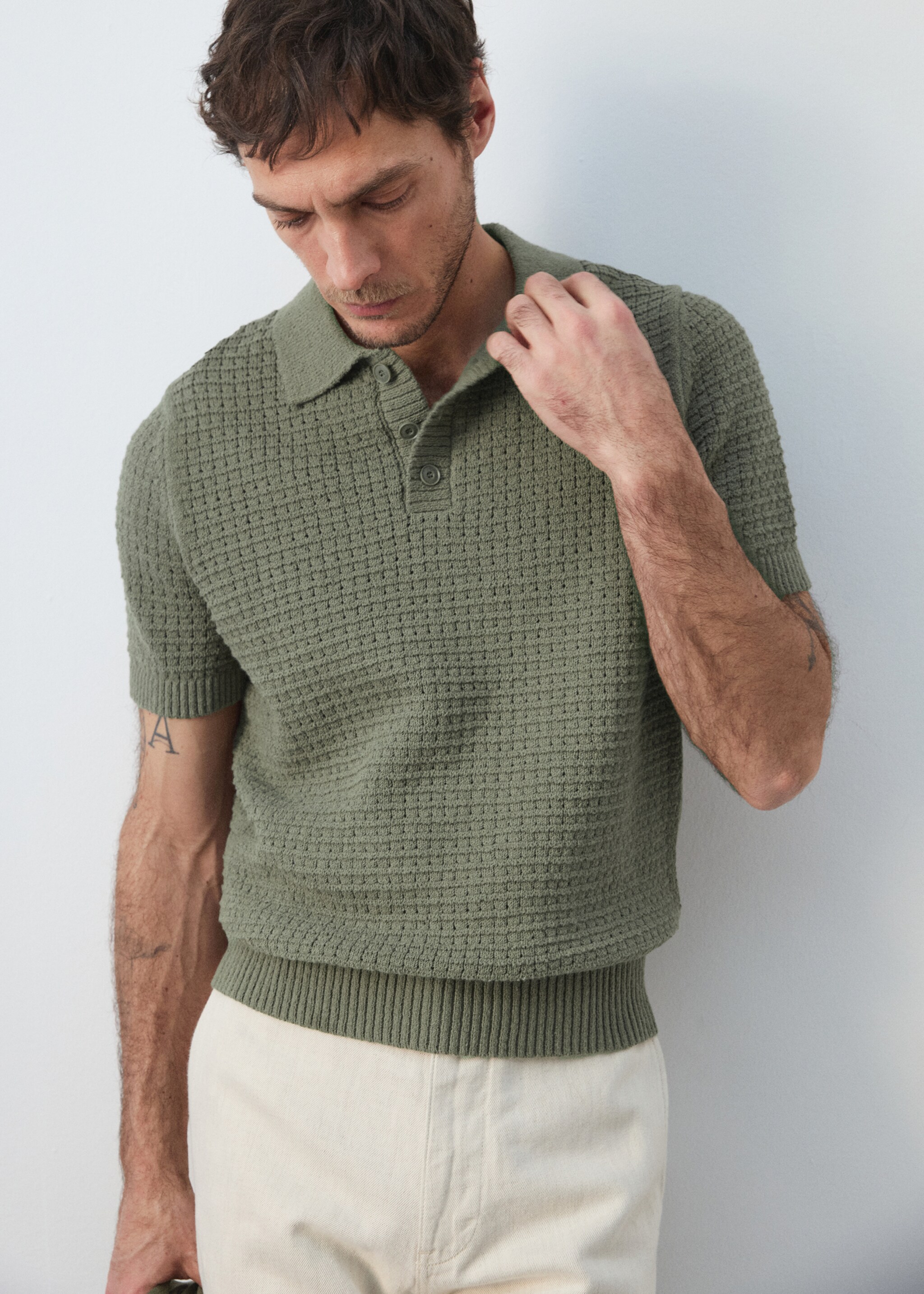 قميص بولو .-- samos - تفاصيل المنتج 6, أخضر زرعي. Ref: 27055940-00.