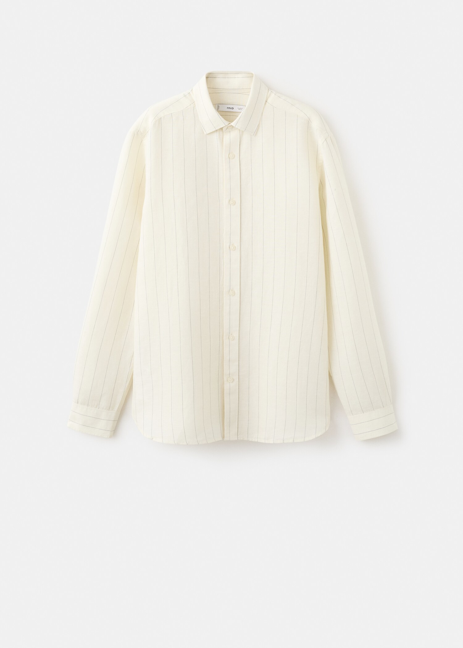 Camisa rayas mezcla lino y algodón - Artículo sin modelo