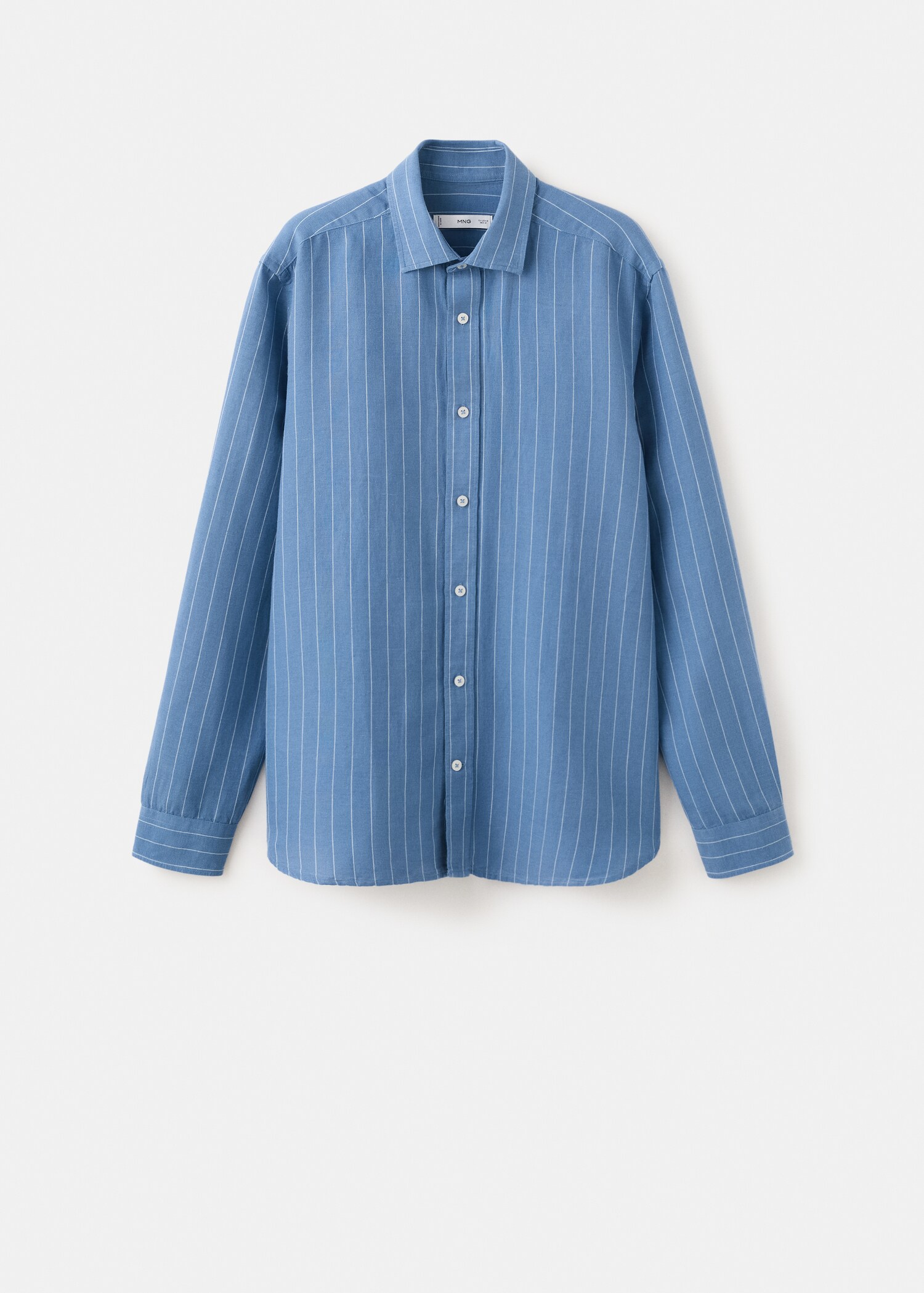 Camisa rayas mezcla lino y algodón - Artículo sin modelo