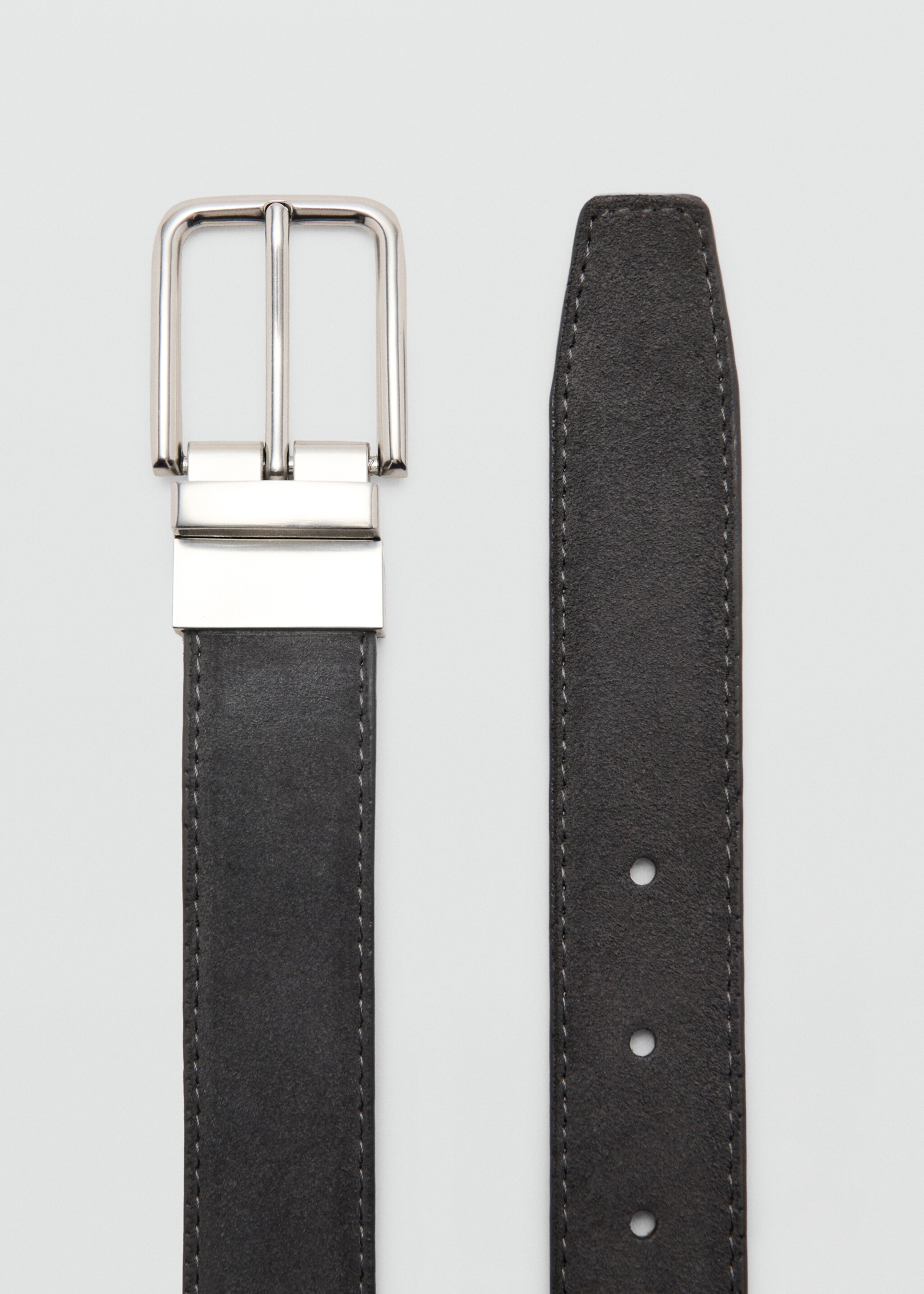 Ceinture cuir daim réversible - Détail de l'article 1, Sable. Ref: 27055942-00.