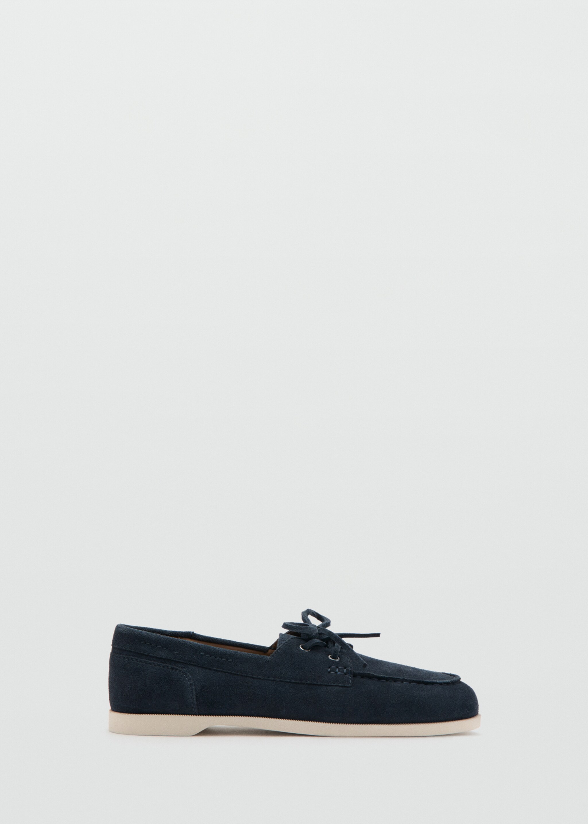 Suede nautical shoes - Article without model, Navy. Ref: 27055944-00.