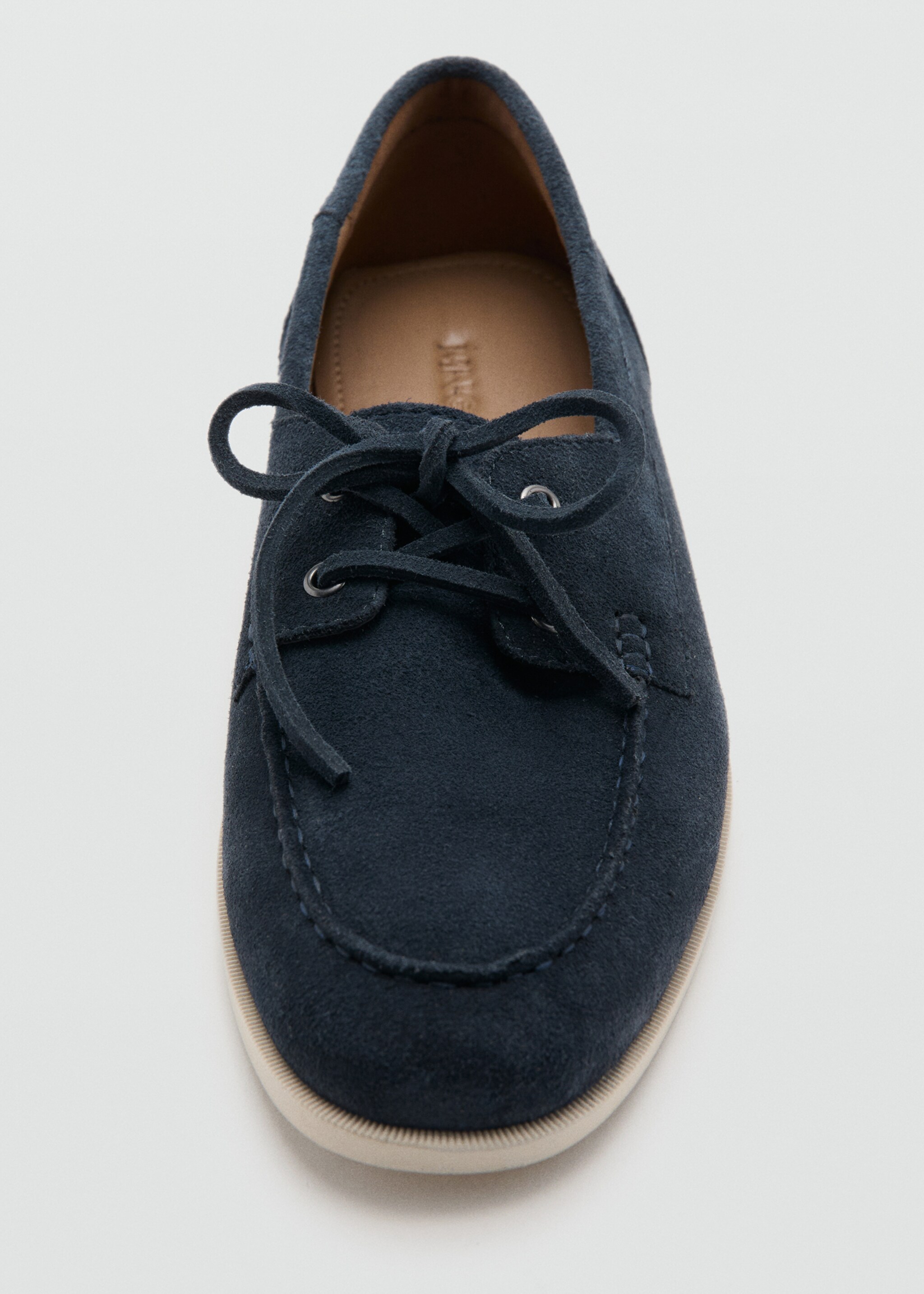 Suede nautical shoes - Details of the article 2, Navy. Ref: 27055944-00.
