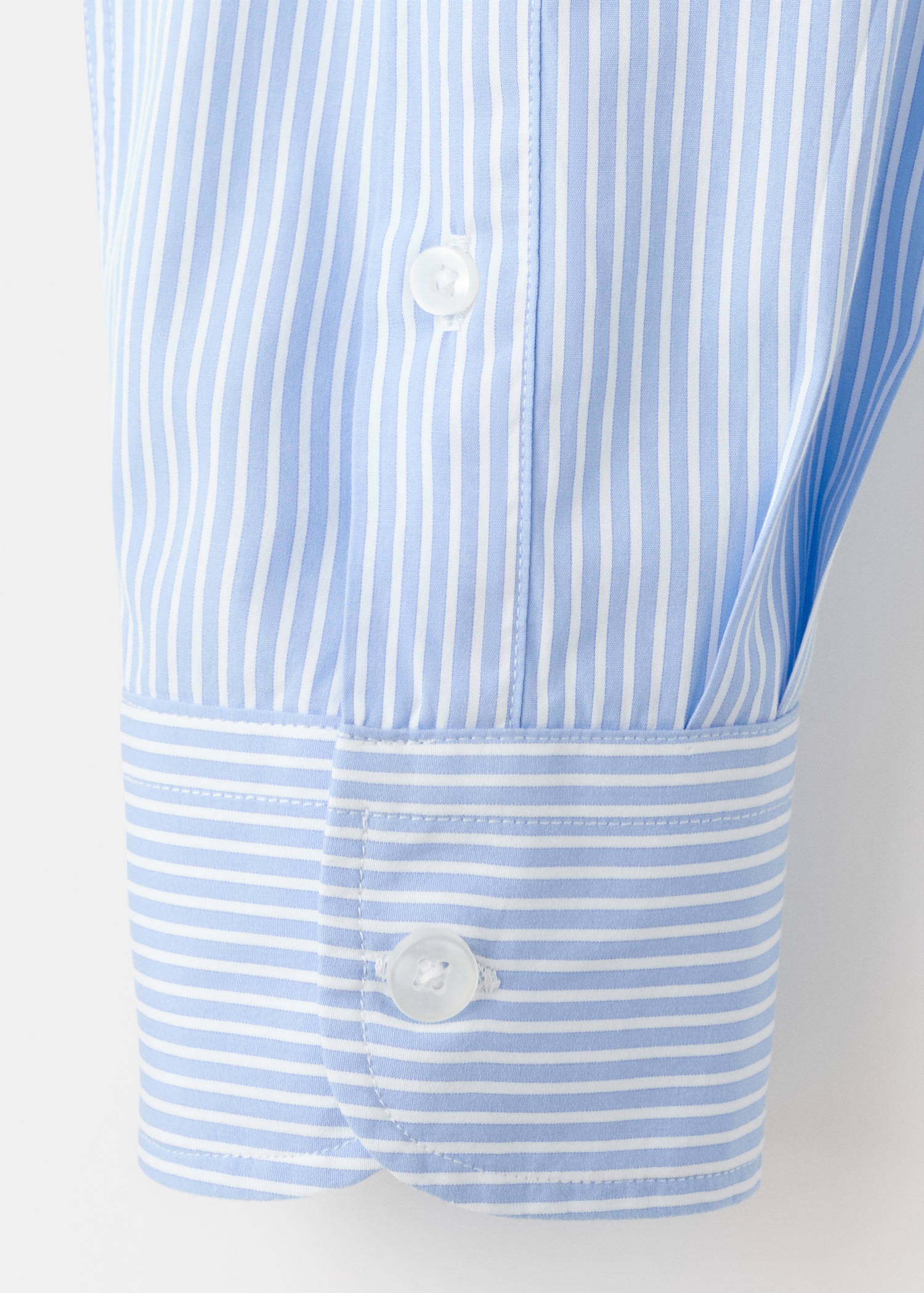 Regular-fit striped 100% cotton shirt - Details of the article 0