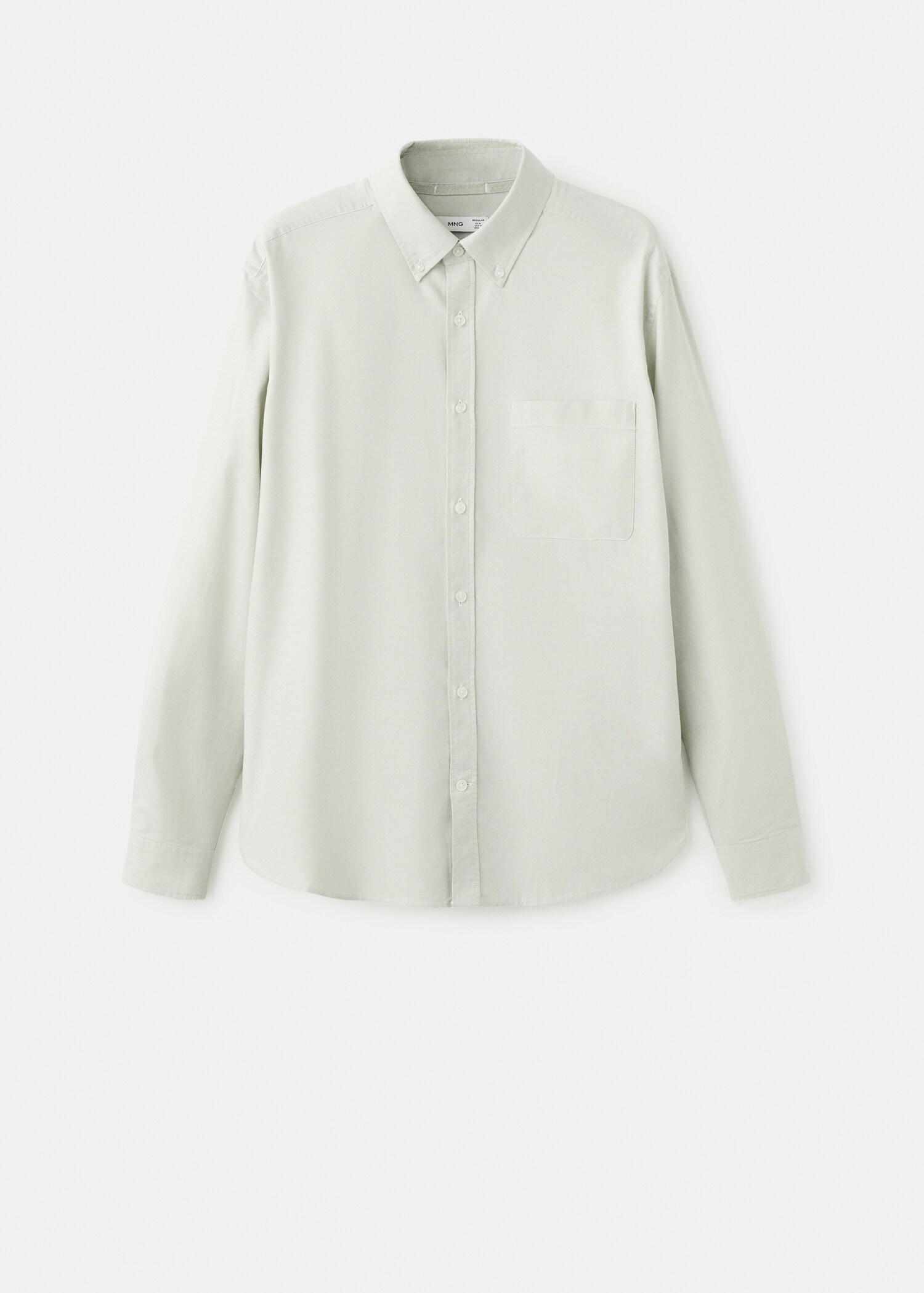 100% cotton Oxford shirt, regular fit - Article without model