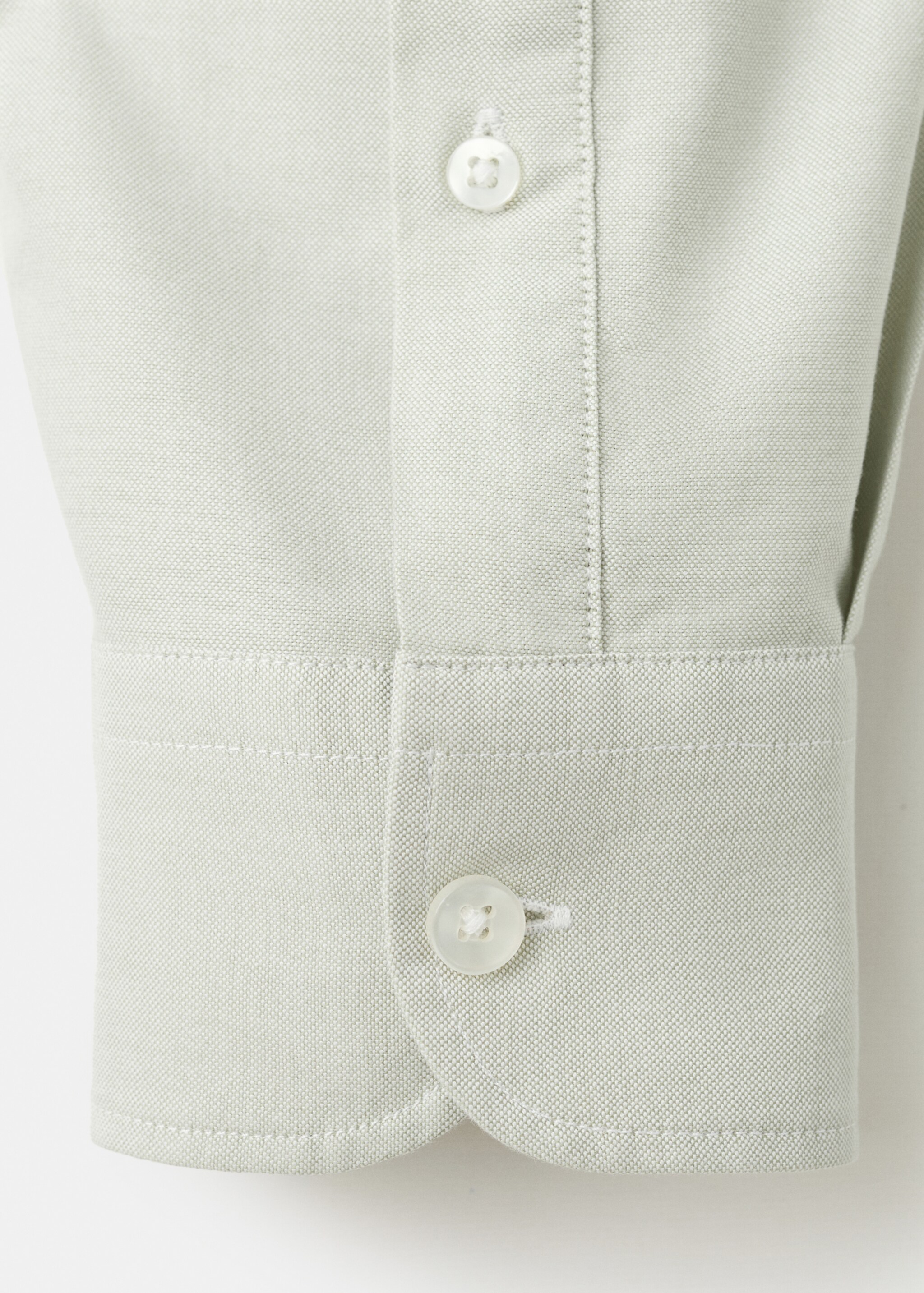 100% cotton Oxford shirt, regular fit - Details of the article 0, Pastel Green. Ref: 27055946-00.