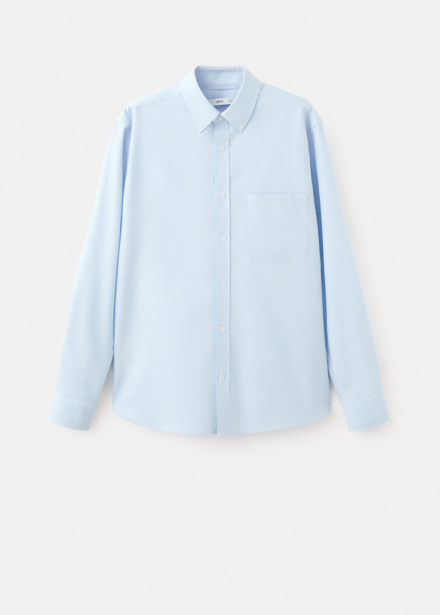 قميص أوكسفورد خفيف 100% قطن بقصة عادية - منتج دون نموذج