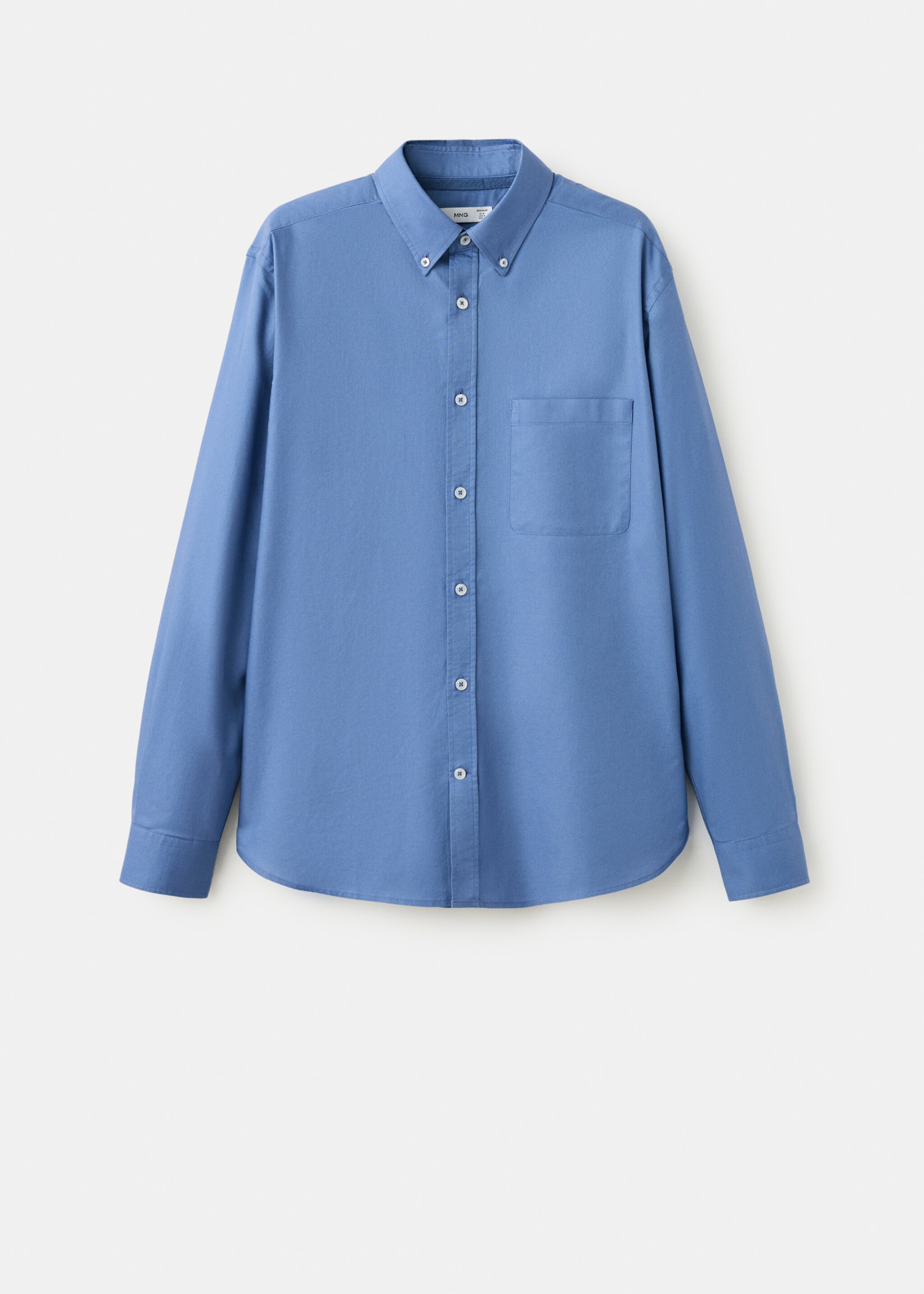 100% cotton Oxford shirt, regular fit - Article without model, Ink Blue. Ref: 27055946-00.
