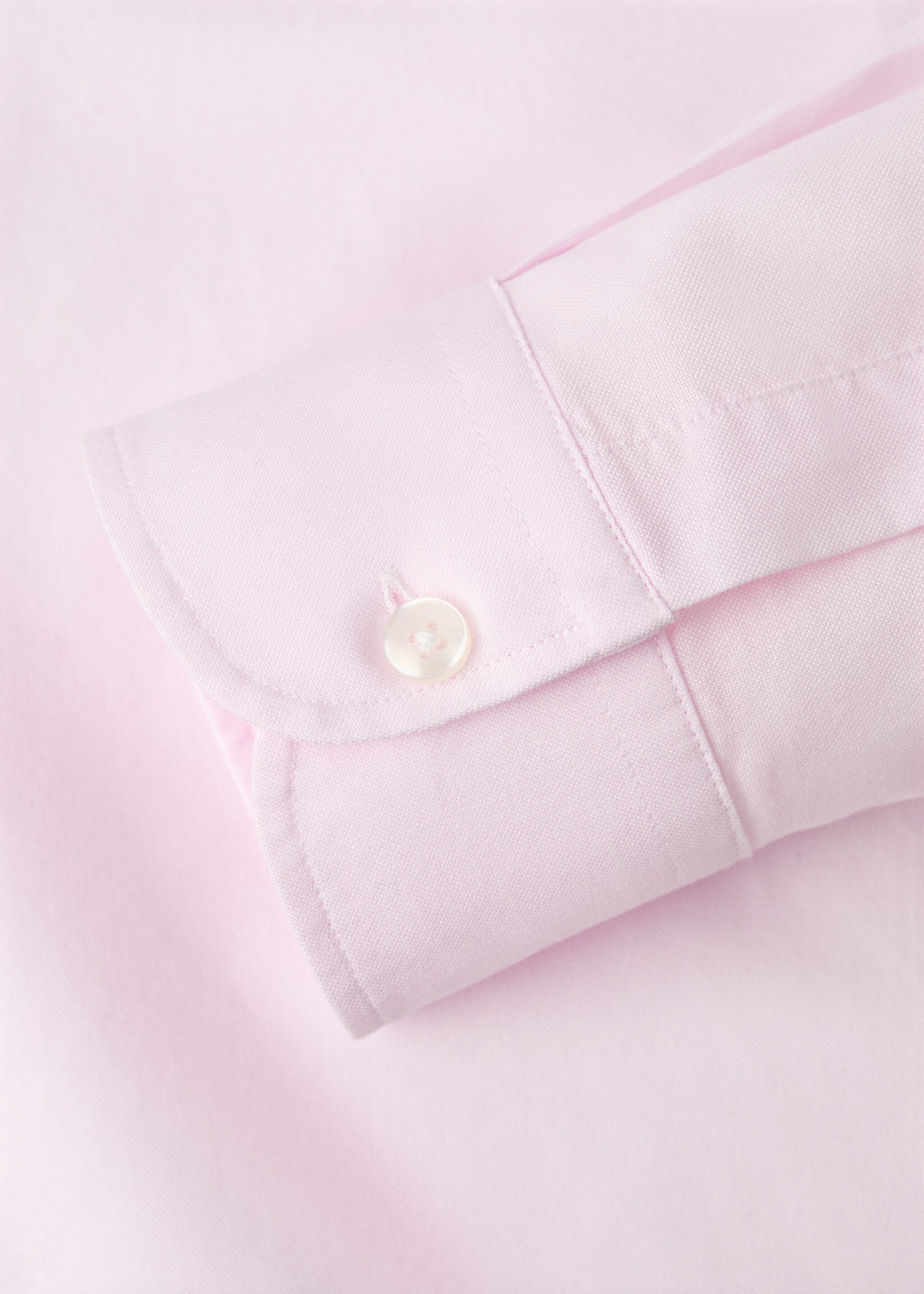 100% cotton Oxford shirt, regular fit - Details of the article 0, Pastel Pink. Ref: 27055946-00.