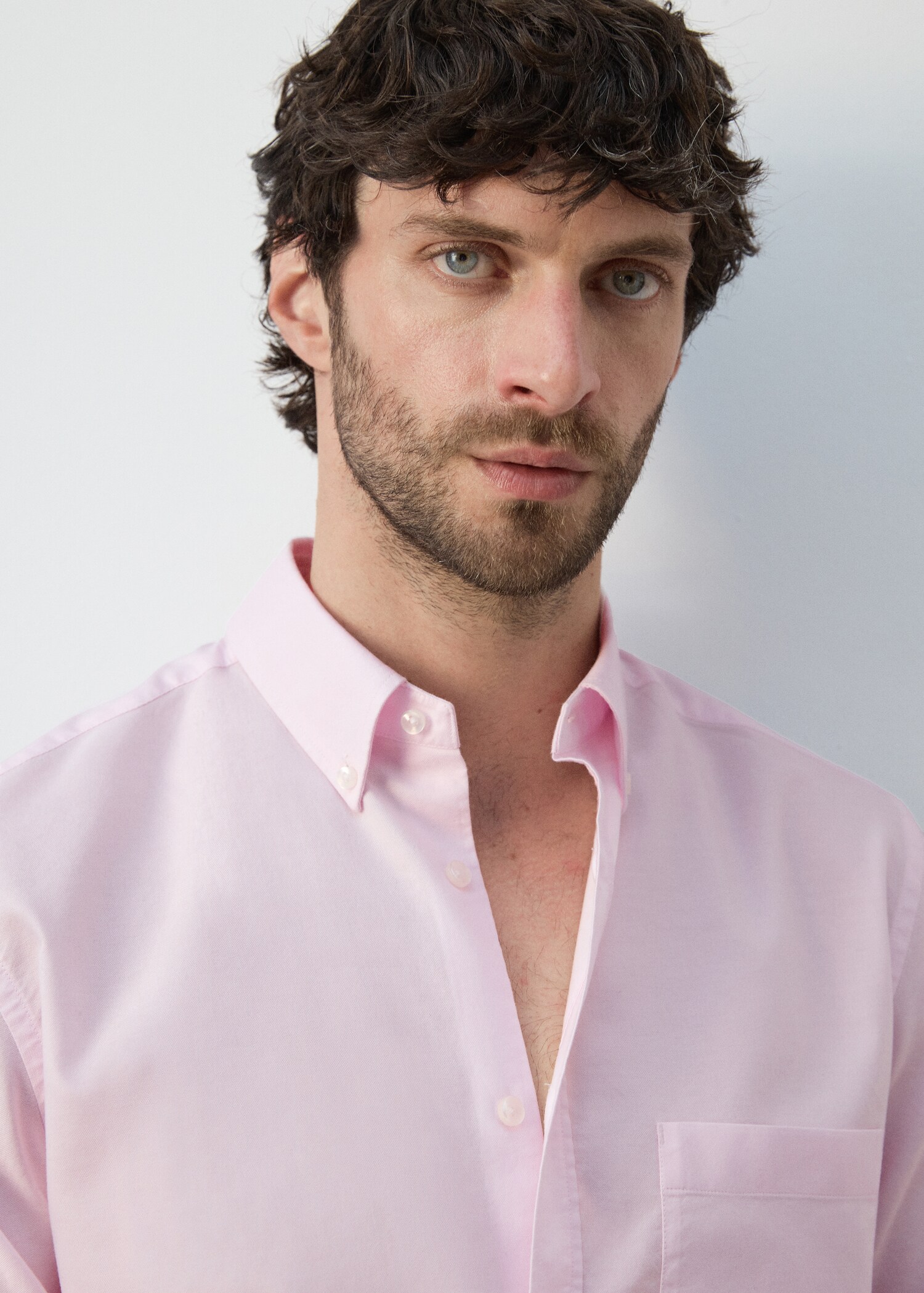 قميص أوكسفورد 100% قطن بقصة عادية - تفاصيل المنتج 1