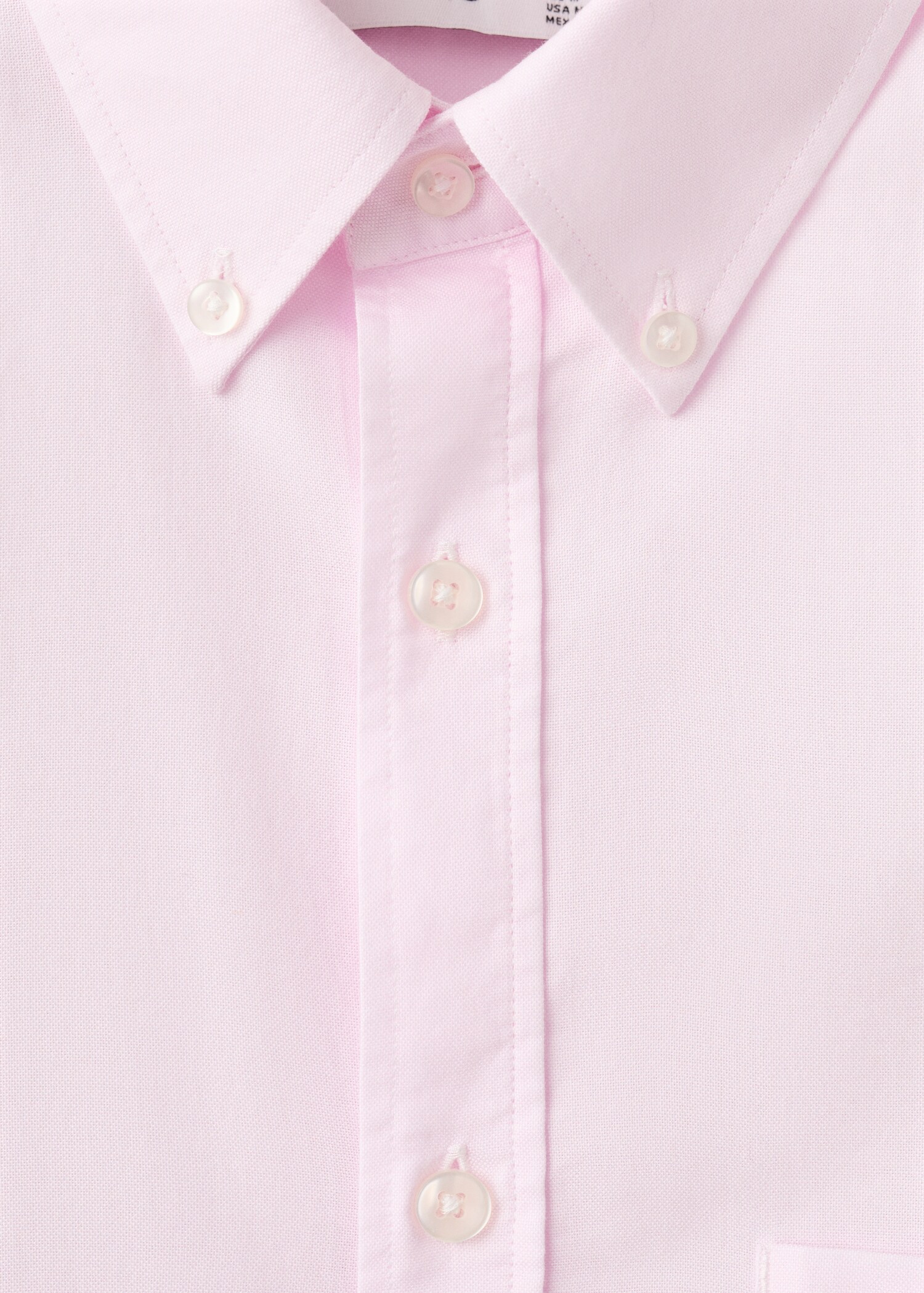 100% cotton Oxford shirt, regular fit - Details of the article 8