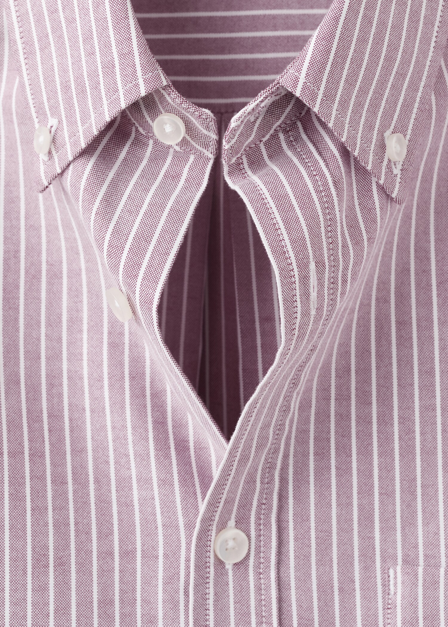 Regular-fit striped Oxford shirt - Details of the article 8