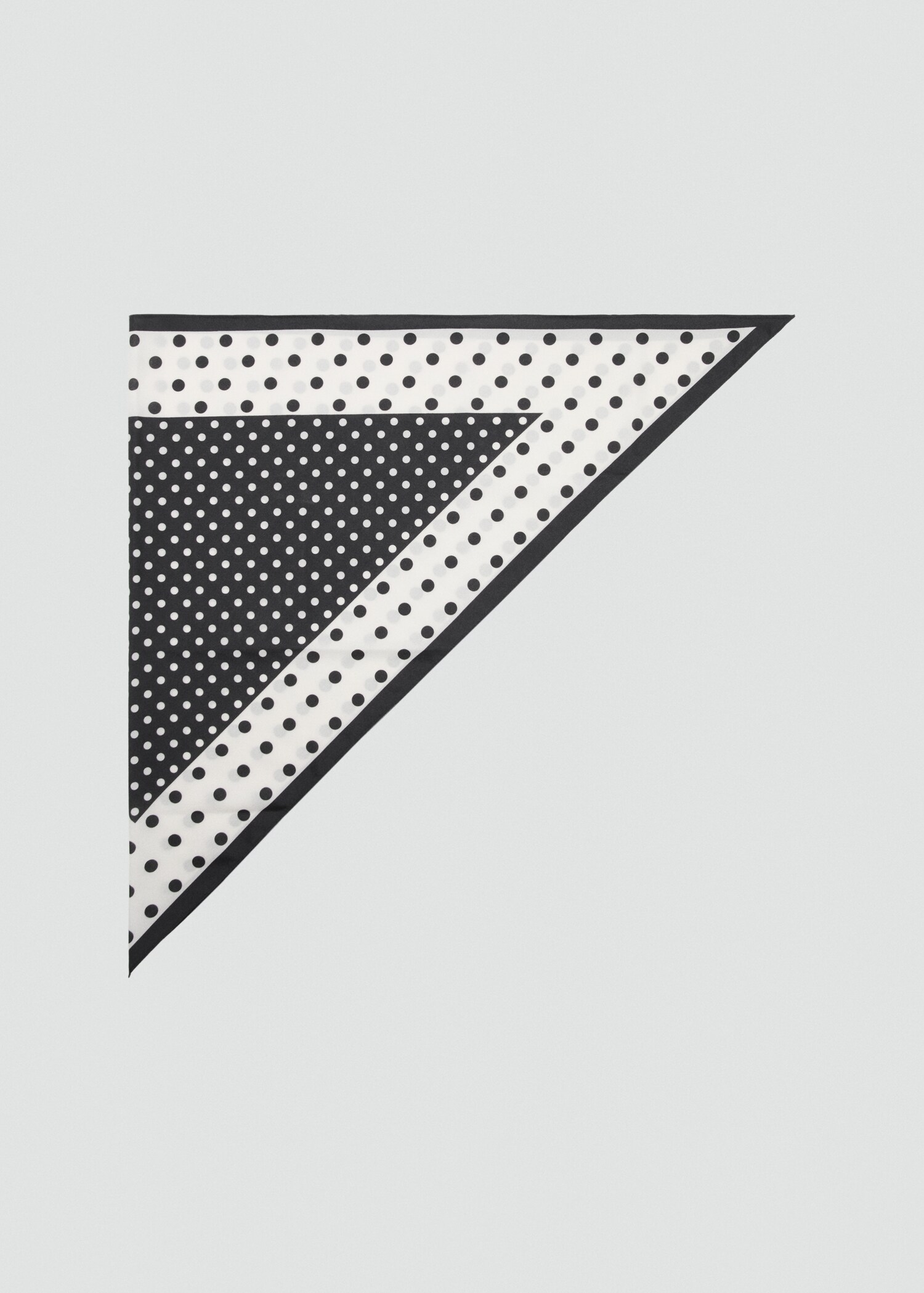 Satin check-print scarf - Article without model