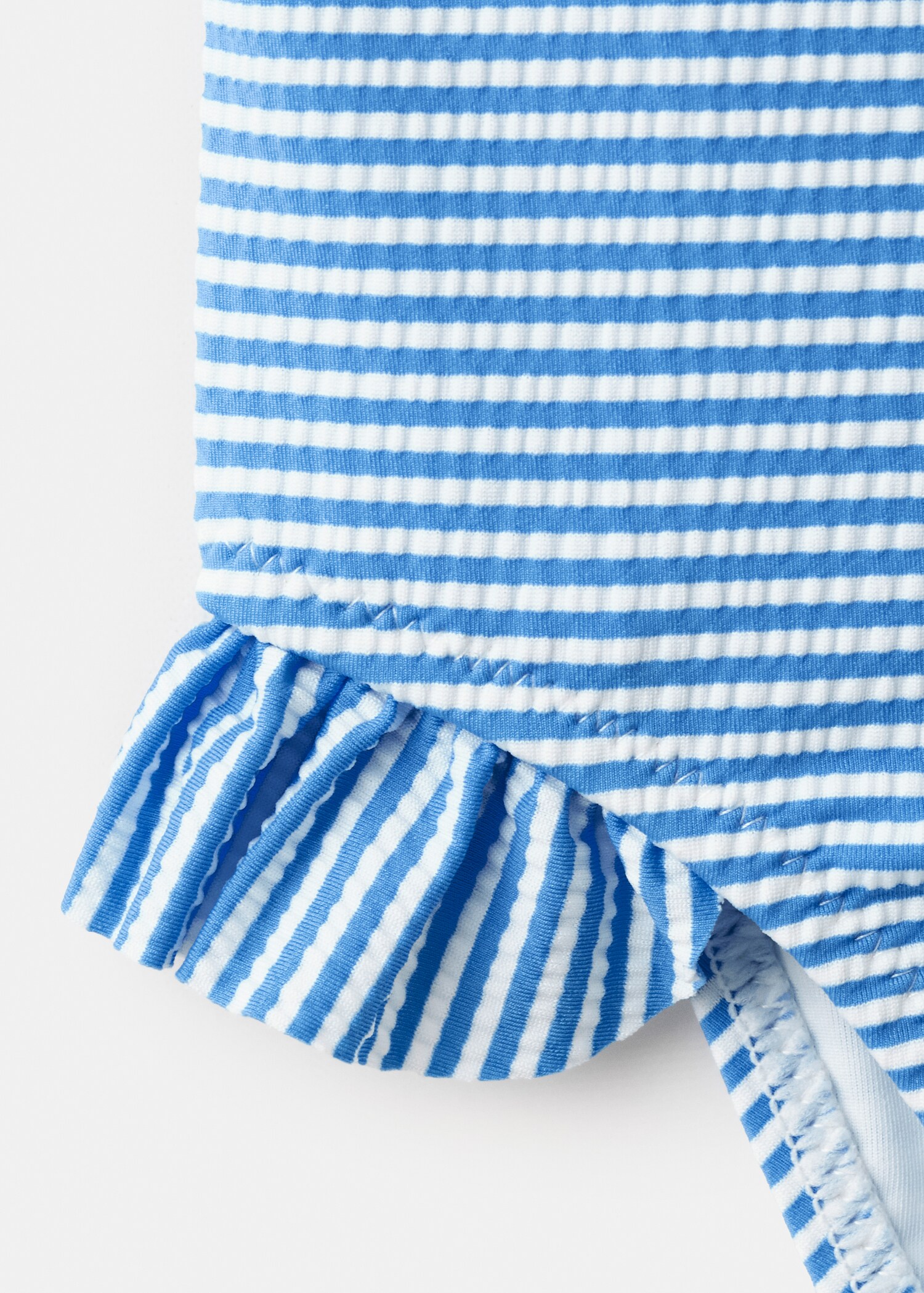 Ruffled striped swimsuit - Details of the article 0
