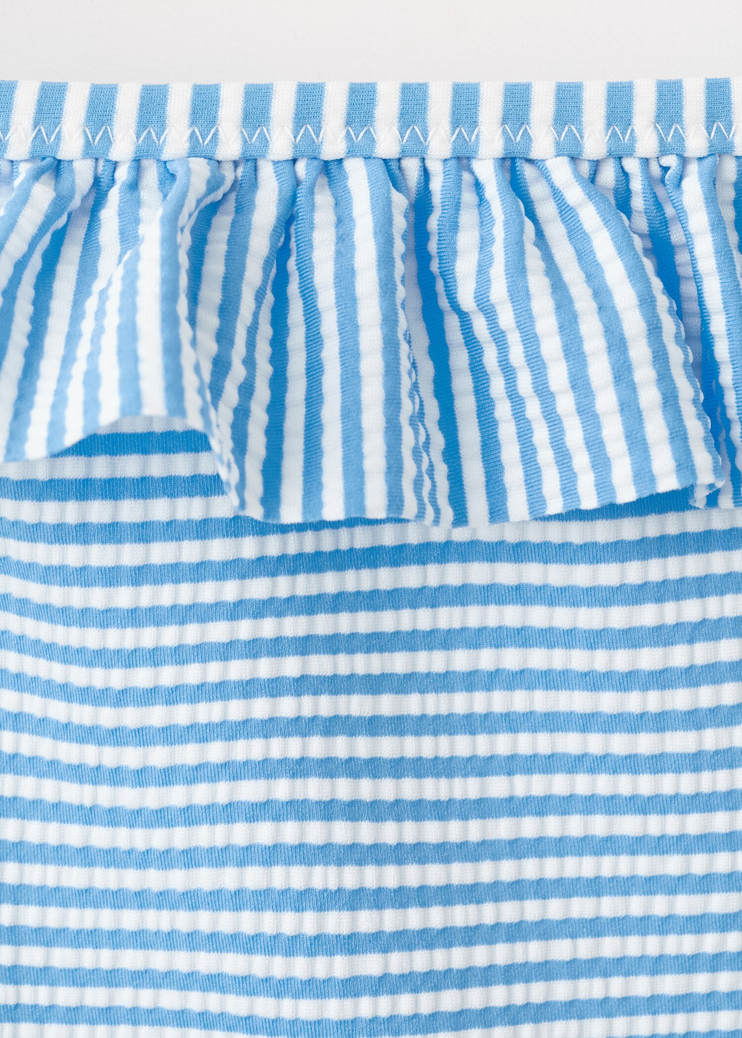 Ruffled striped swimsuit - Details of the article 8