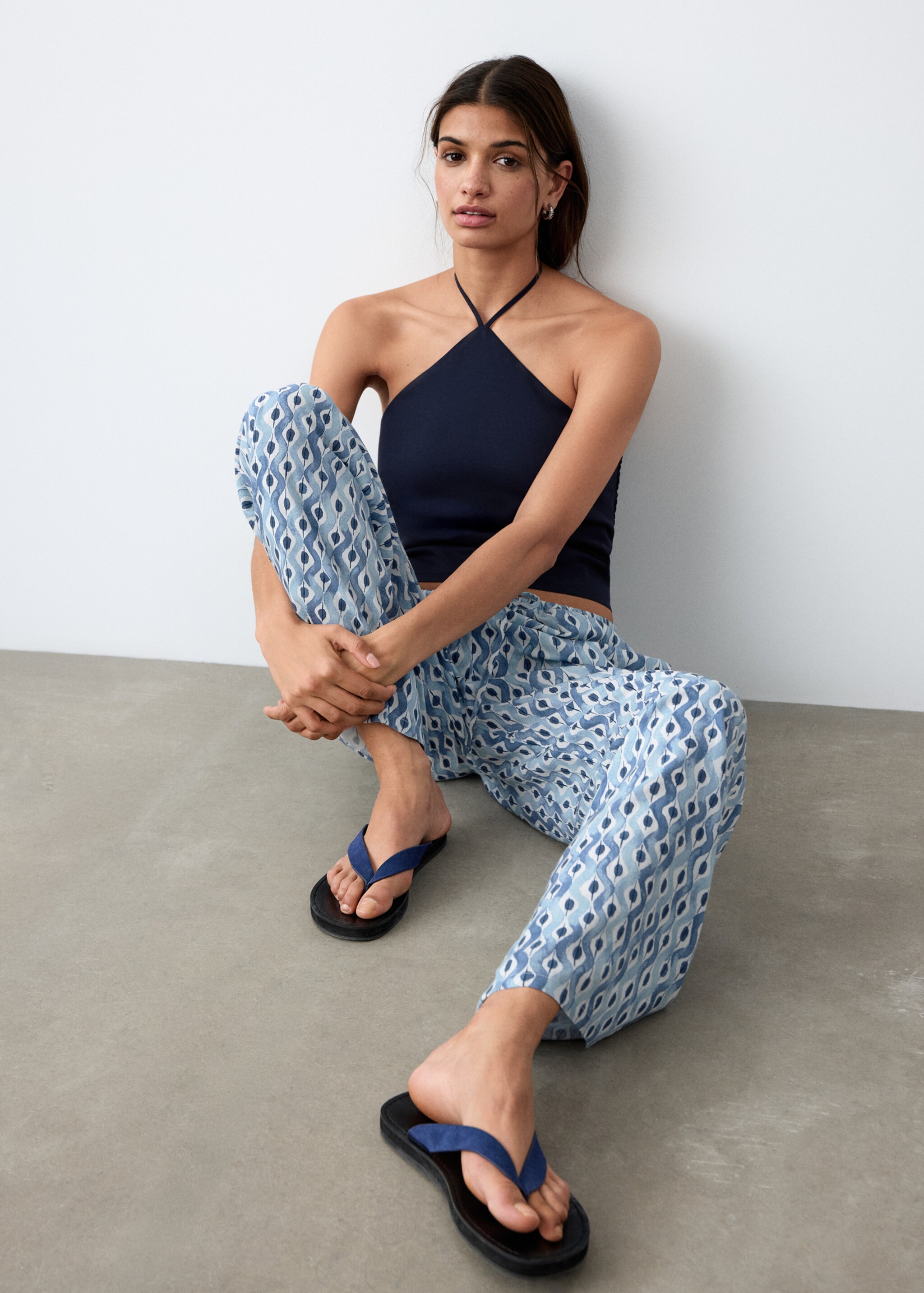 Trousers celp - Details of the article 2, Sky Blue. Ref: 27055957-00.