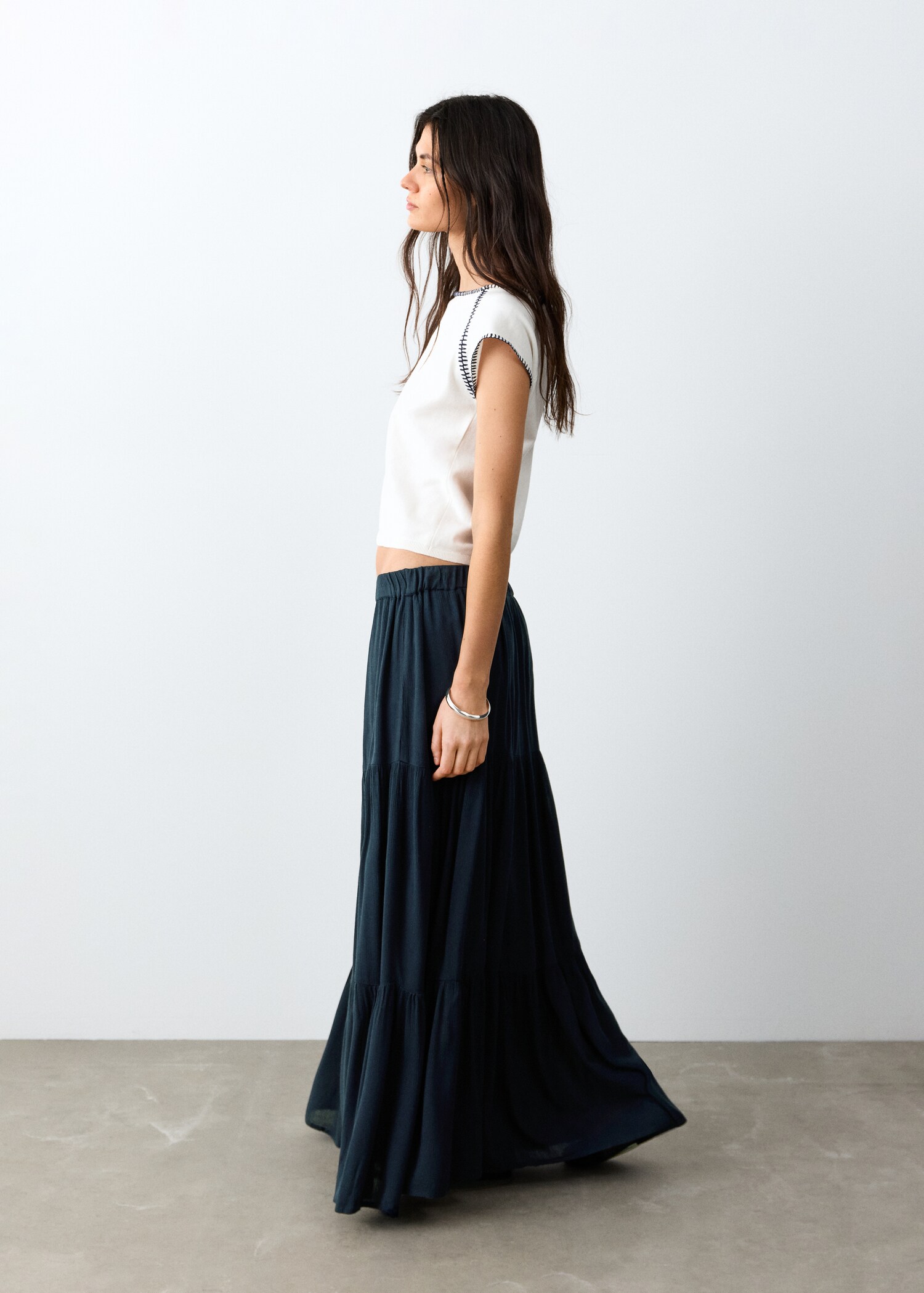 Flowing panel skirt - Medium plane