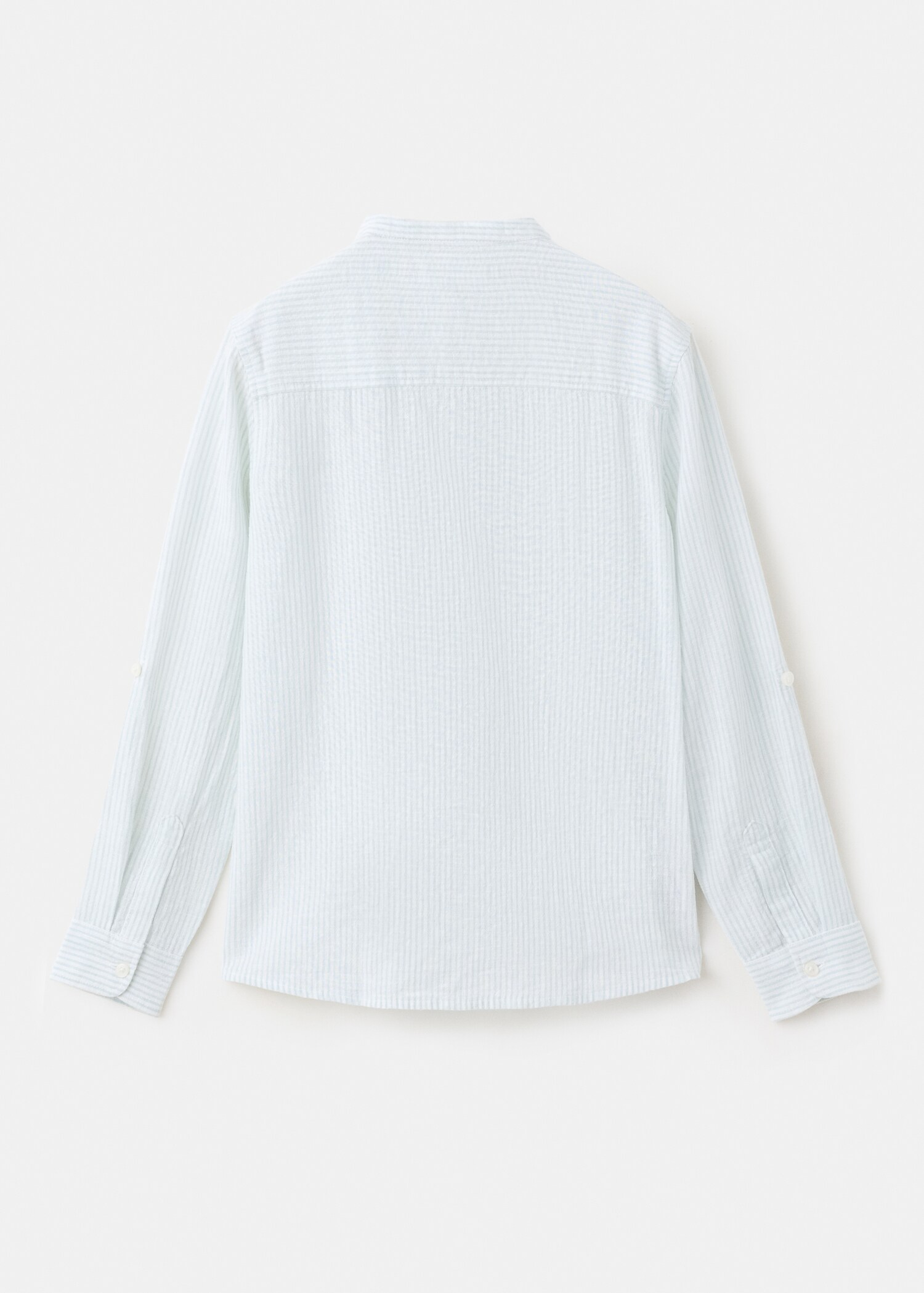 Striped linen-blend shirt - Reverse of the article