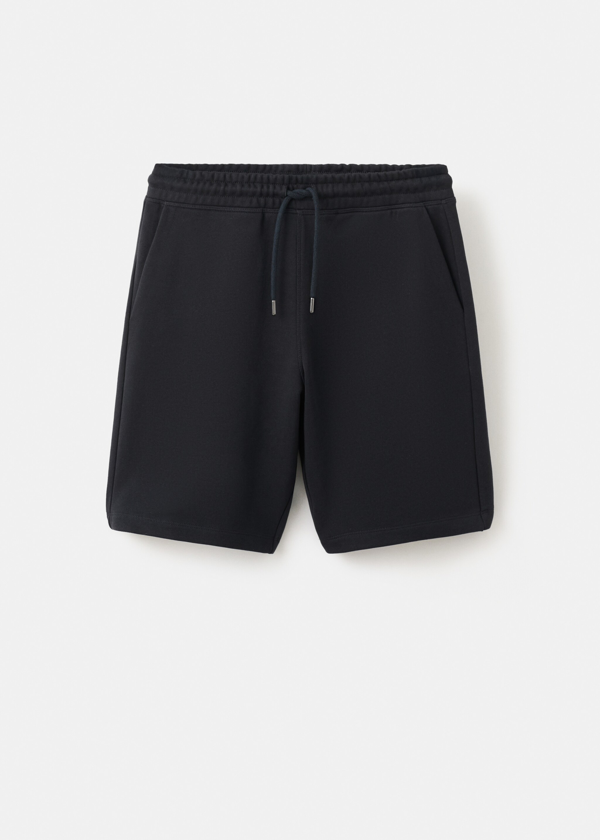 Bermuda jogger 100 % coton - Article sans modèle, Bleu marine. Ref: 27055964-00.