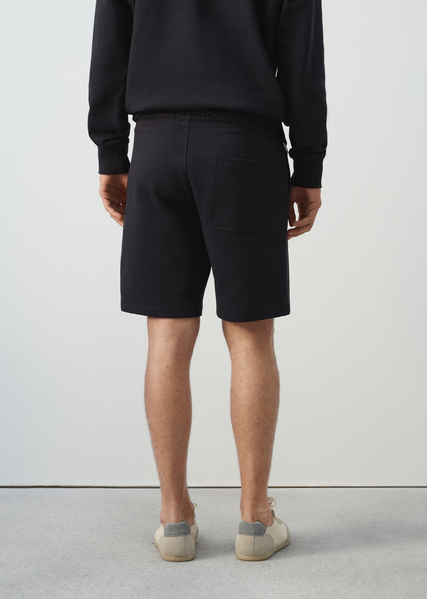 Bermuda jogger 100 % coton - Verso de l’article