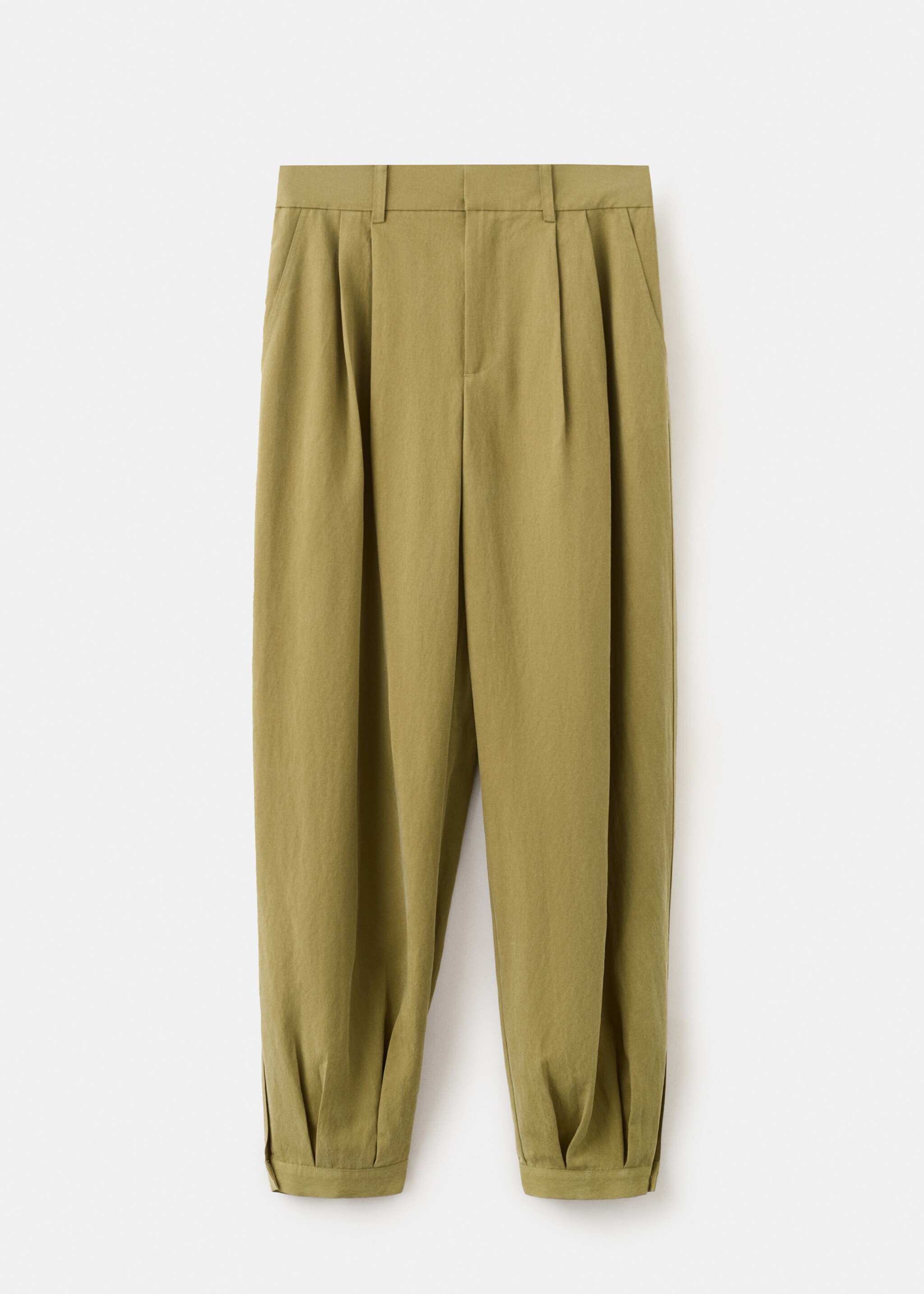 Pantalon bouffant lyocell - Article sans modèle, Kaki. Ref: 27055968-00.